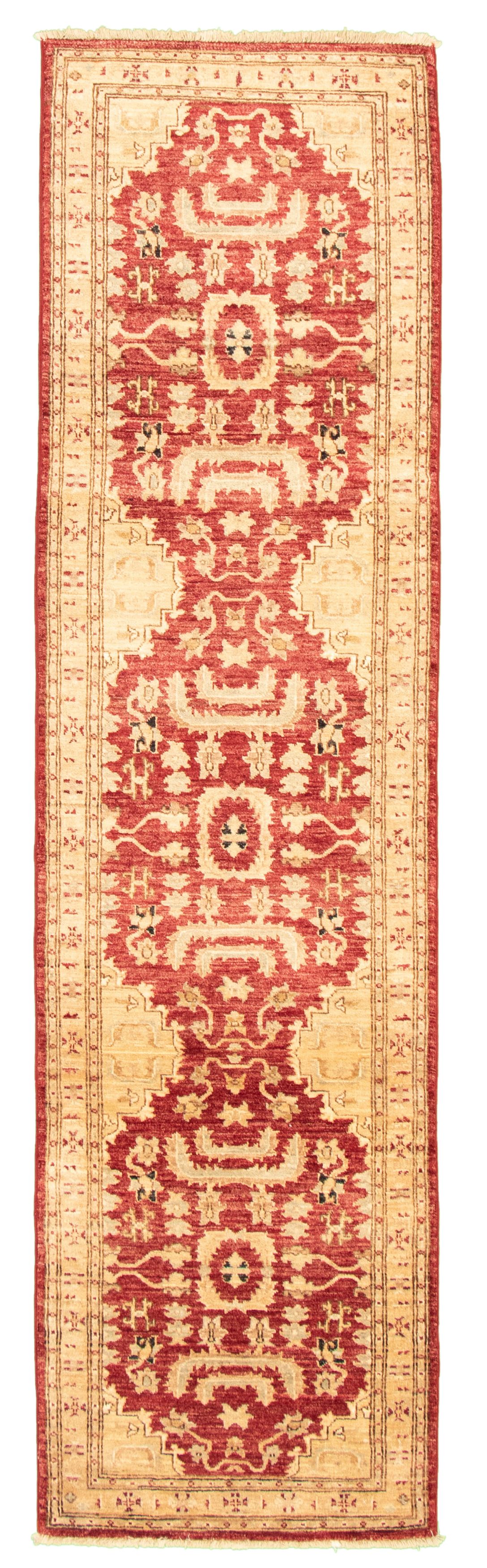 Hand-knotted Chobi Finest Dark Red Wool Rug 2'8" x 10'2" Size: 2'8" x 10'2"  