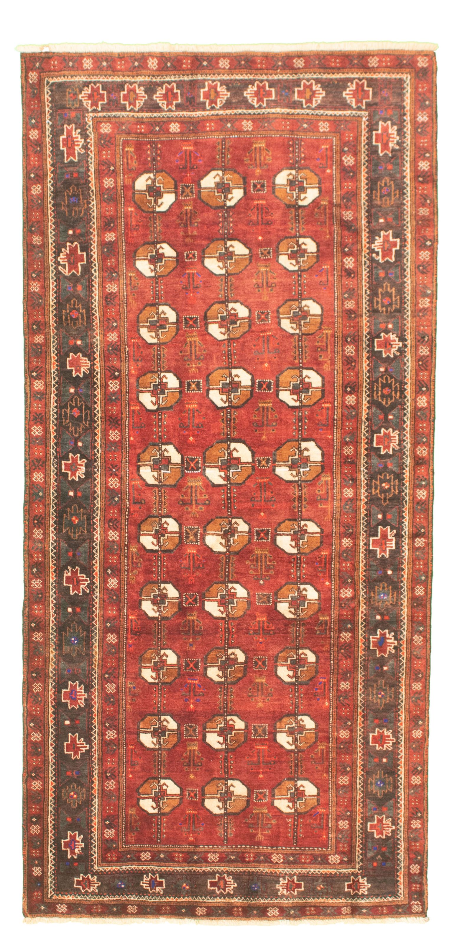 Hand-knotted Shiravan Bokhara Dark Copper Wool Rug 3'10" x 8'0" Size: 3'10" x 8'0"  