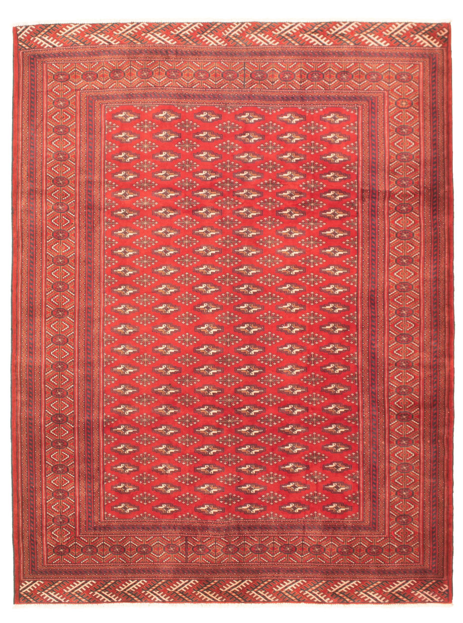 Hand-knotted Shiravan Bokhara Red Wool Rug 6'9" x 9'2" Size: 6'9" x 9'2"  