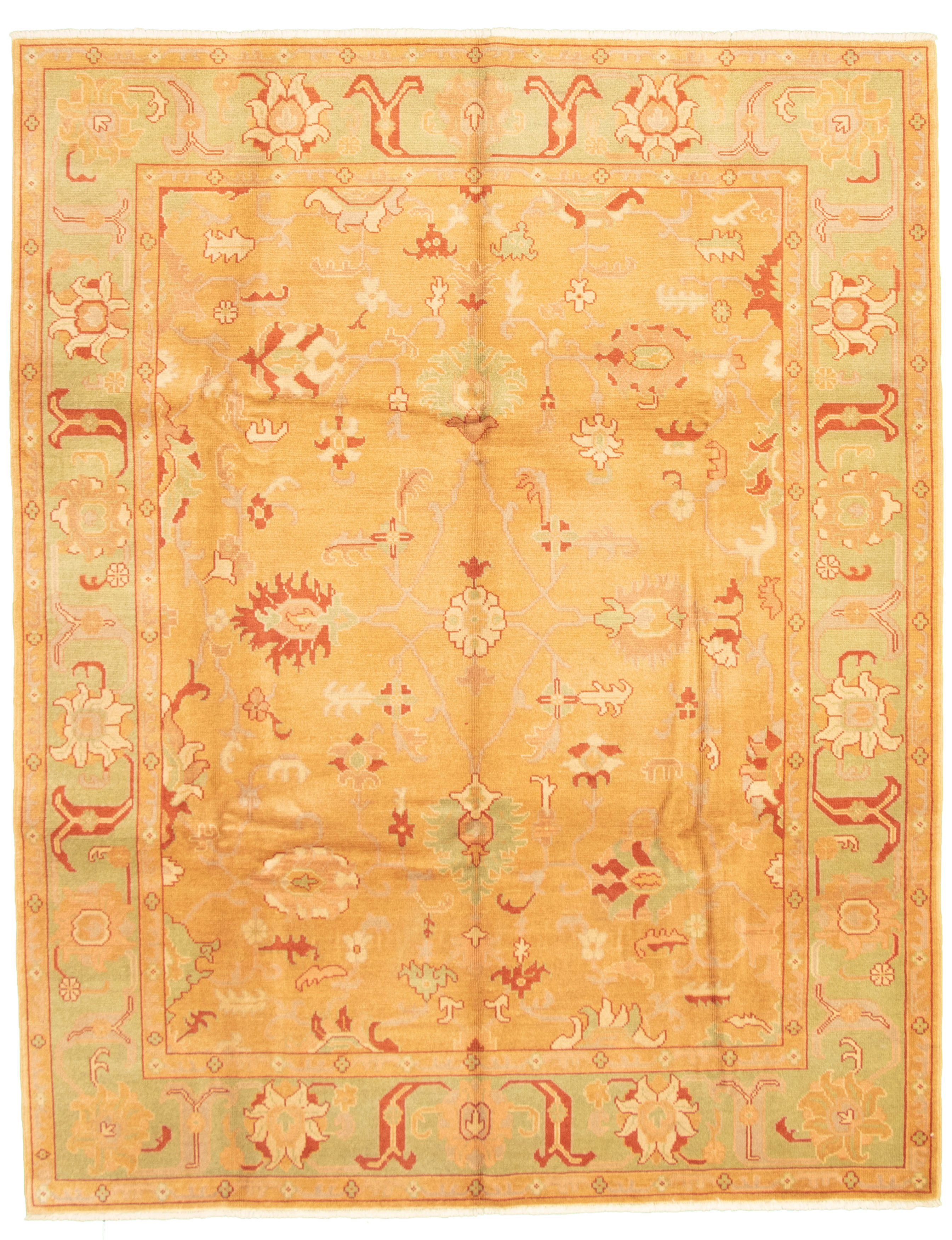 Hand-knotted Finest Agra Jaipur Light Brown Wool Rug 8'2" x 10'2" Size: 8'2" x 10'2"  