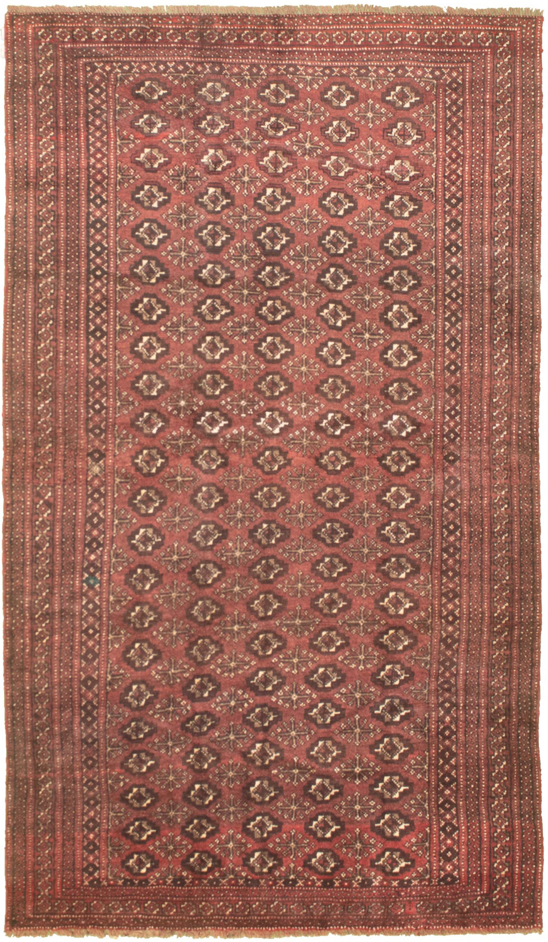Hand-knotted Authentic Turkish Dark Brown Wool Rug 4'10" x 8'10" Size: 4'10" x 8'10"  