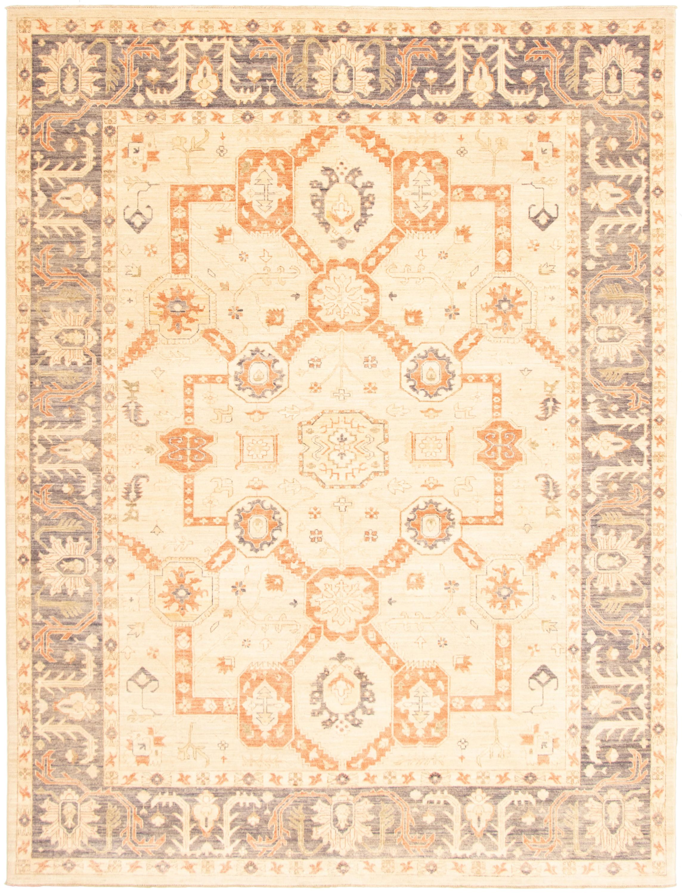 Hand-knotted Pako Persian 18/20 Ivory  Rug 8'10" x 11'6" Size: 8'10" x 11'6"  