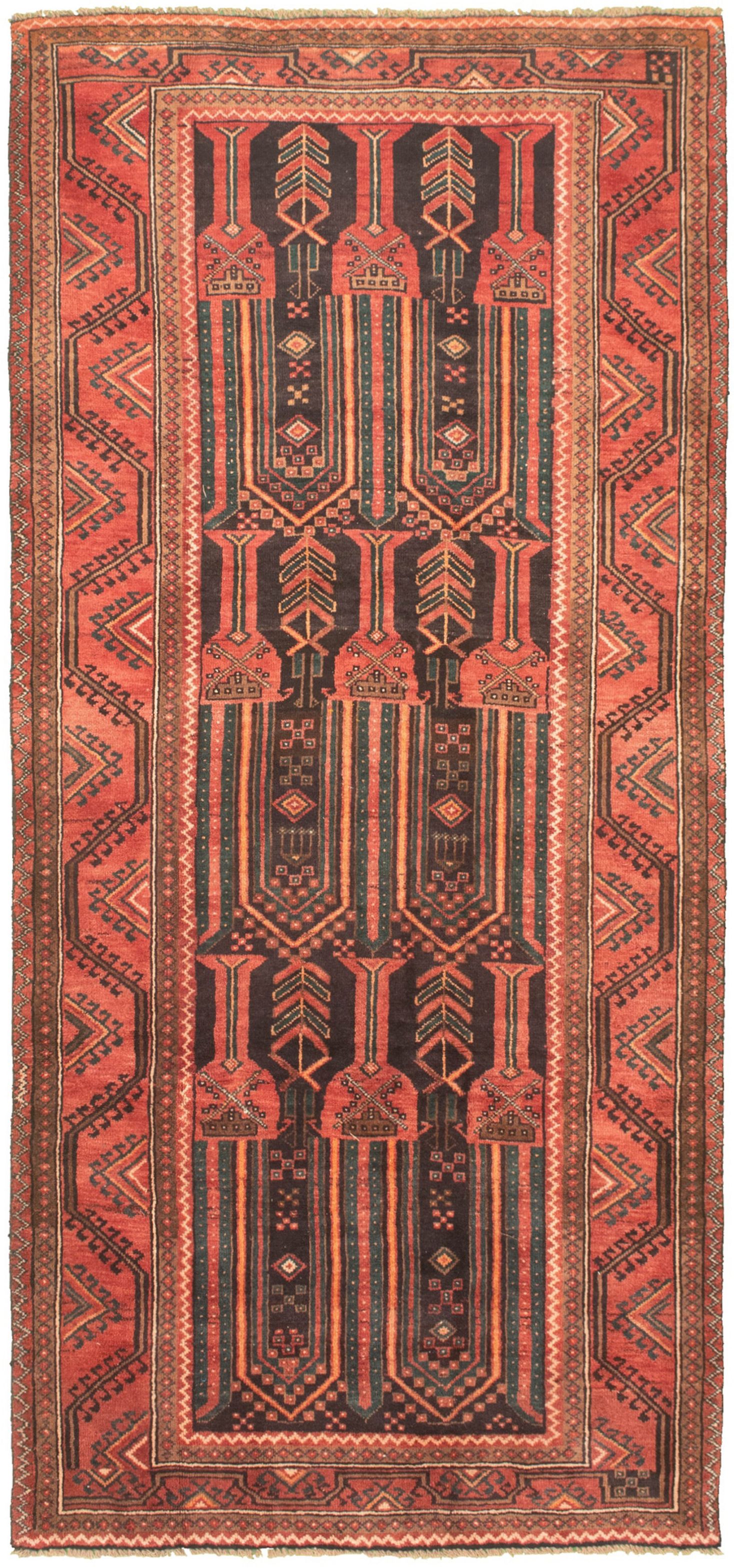 Hand-knotted Authentic Turkish Copper Wool Rug 4'0" x 9'5" Size: 4'0" x 9'5"  