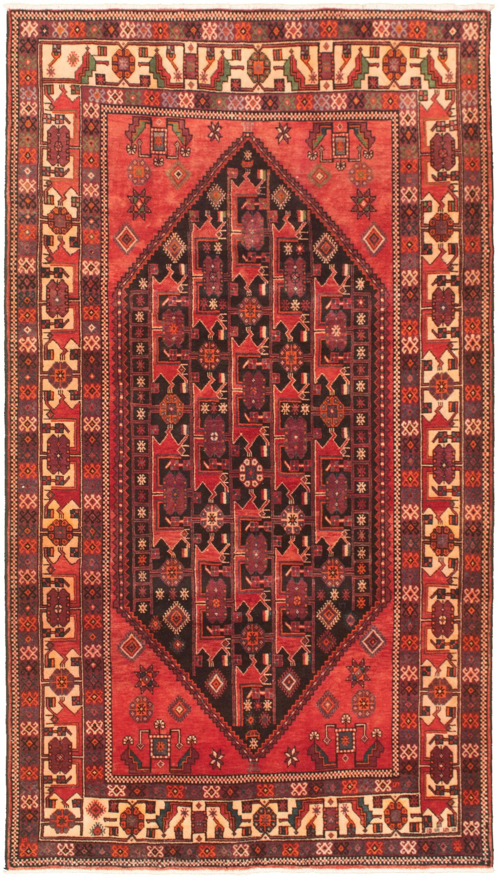Hand-knotted Authentic Turkish Dark Copper Wool Rug 5'5" x 9'10" Size: 5'5" x 9'10"  