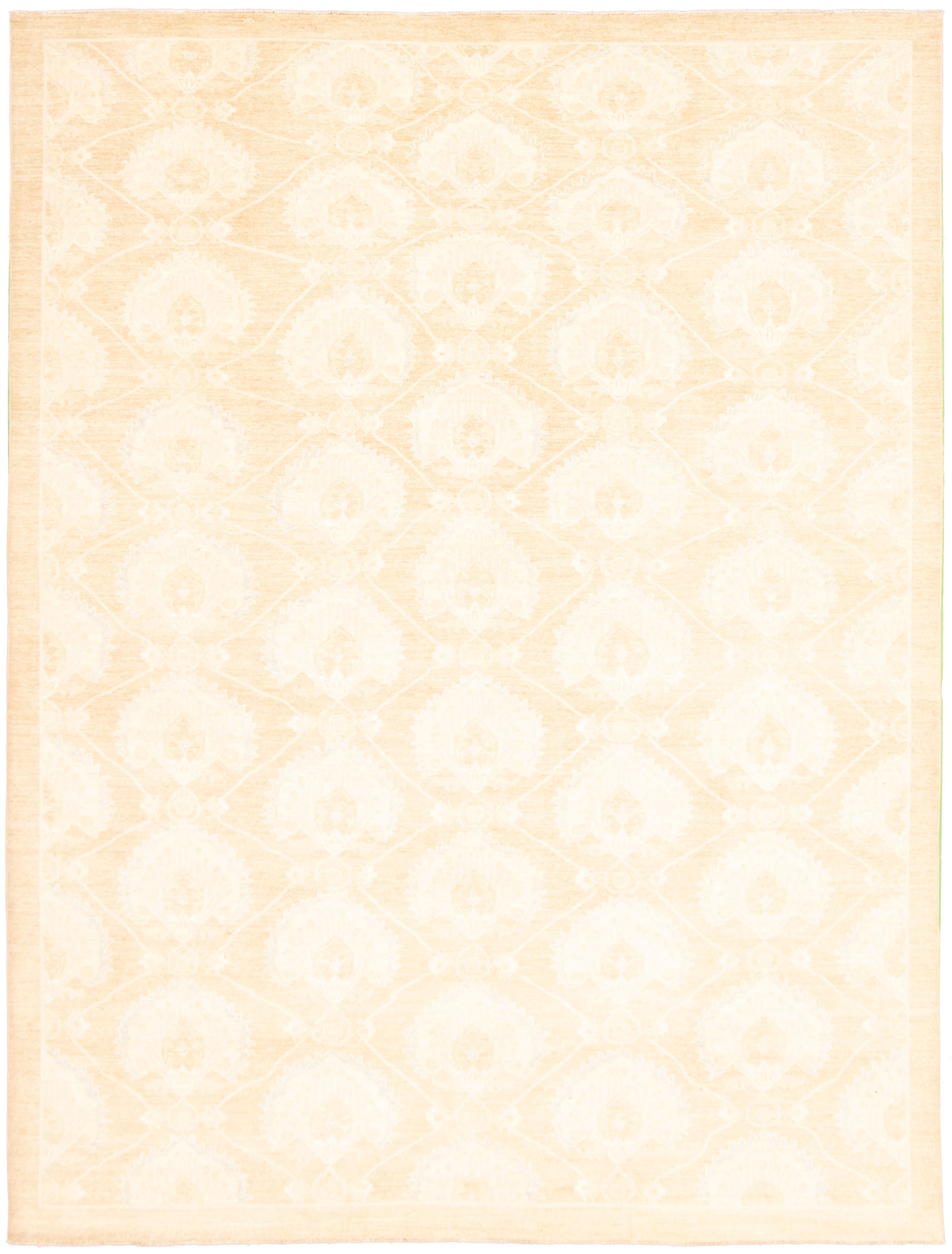 Hand-knotted Signature Collection Khaki  Rug 9'0" x 12'1" Size: 9'0" x 12'1"  