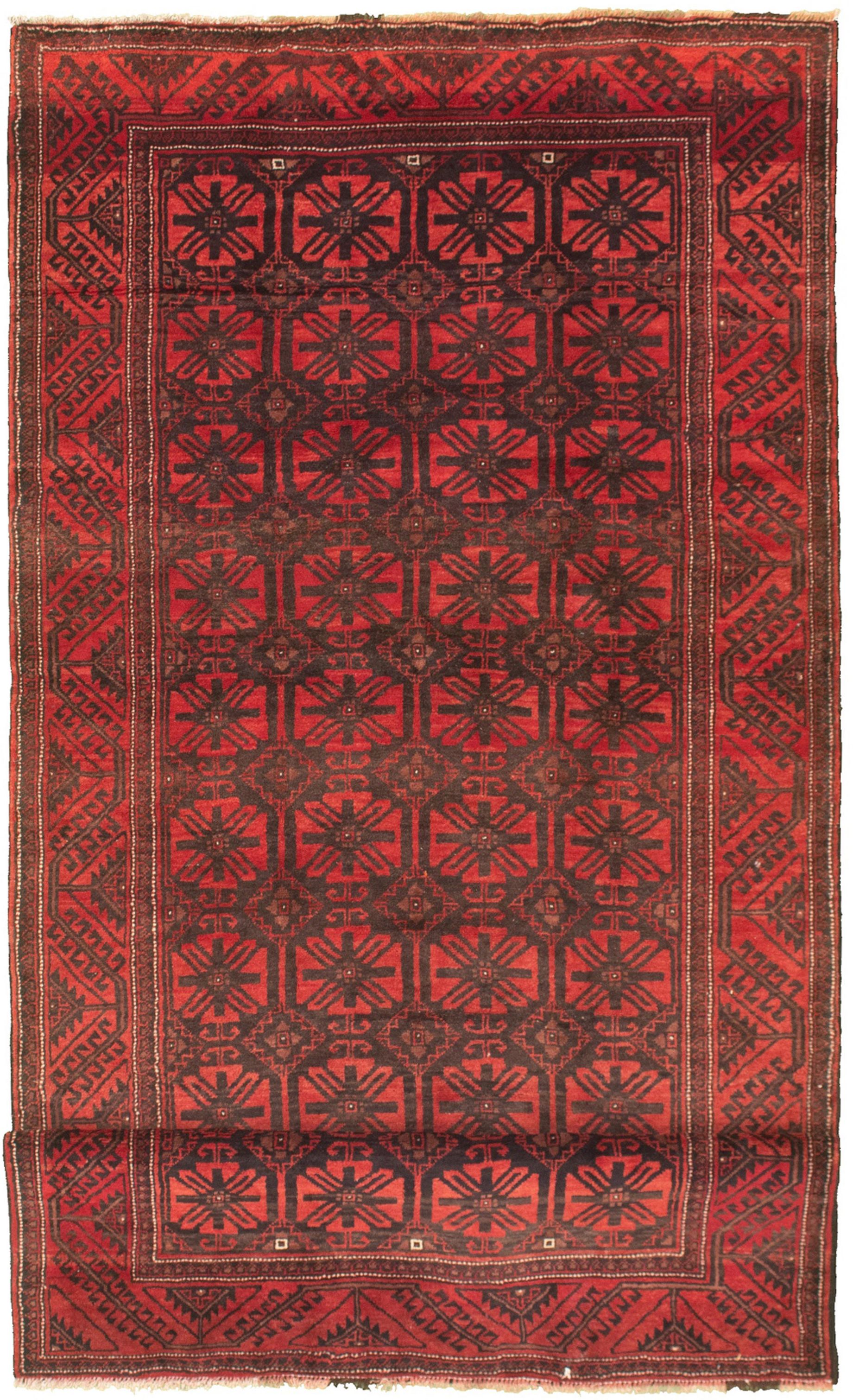 Hand-knotted Authentic Turkish Red Wool Rug 5'4" x 12'7" Size: 5'4" x 12'7"  