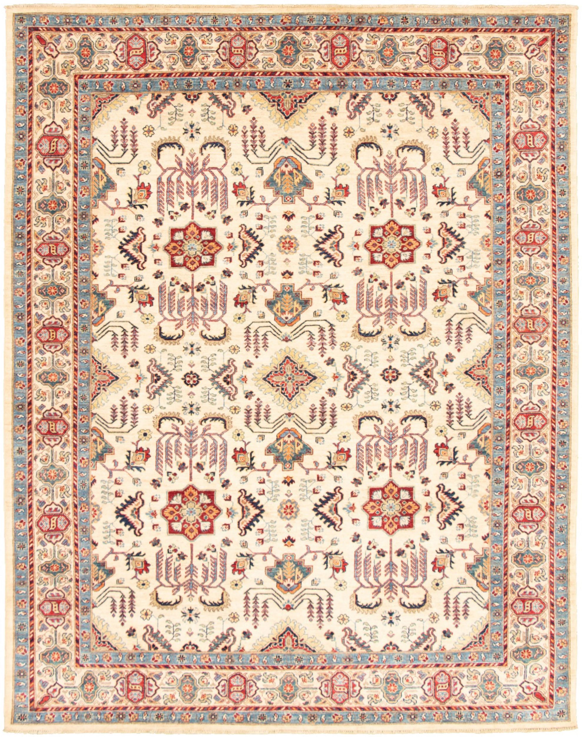 Hand-knotted Pako Persian 18/20 Ivory  Rug 8'0" x 10'2" Size: 8'0" x 10'2"  