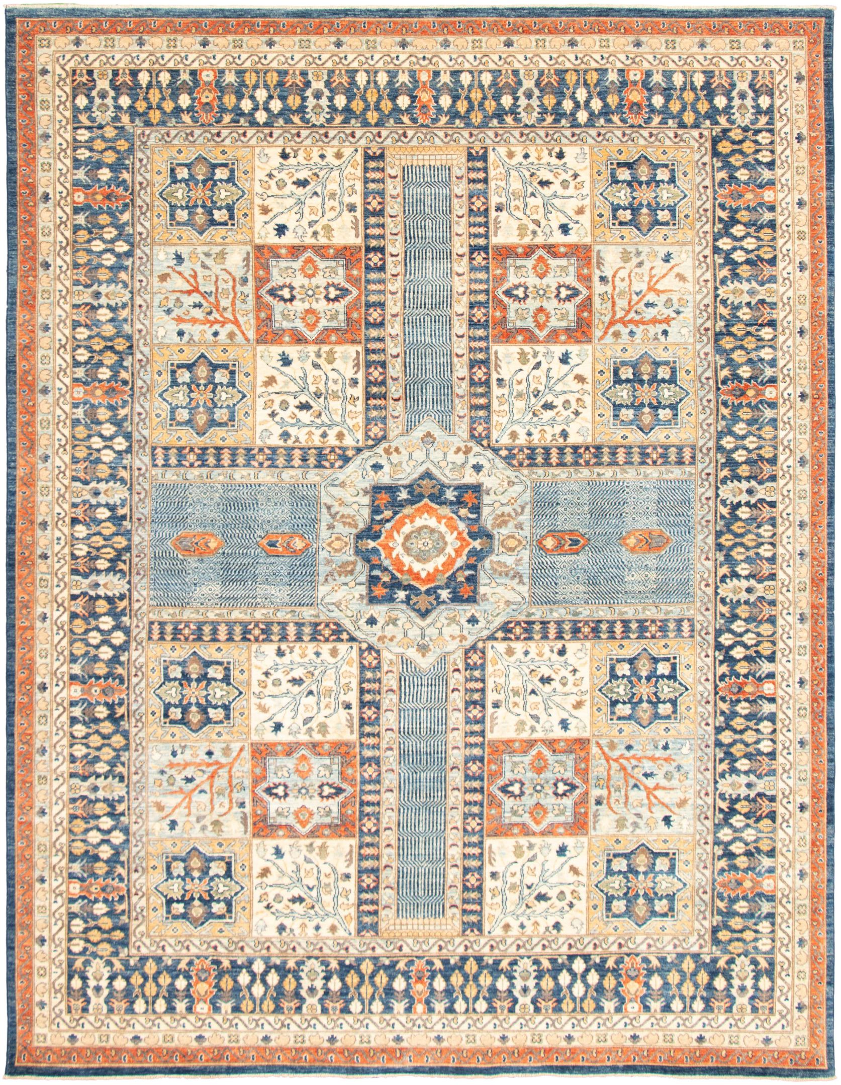 Hand-knotted Aryana Ivory  Rug 9'2" x 12'0" Size: 9'2" x 12'0"  