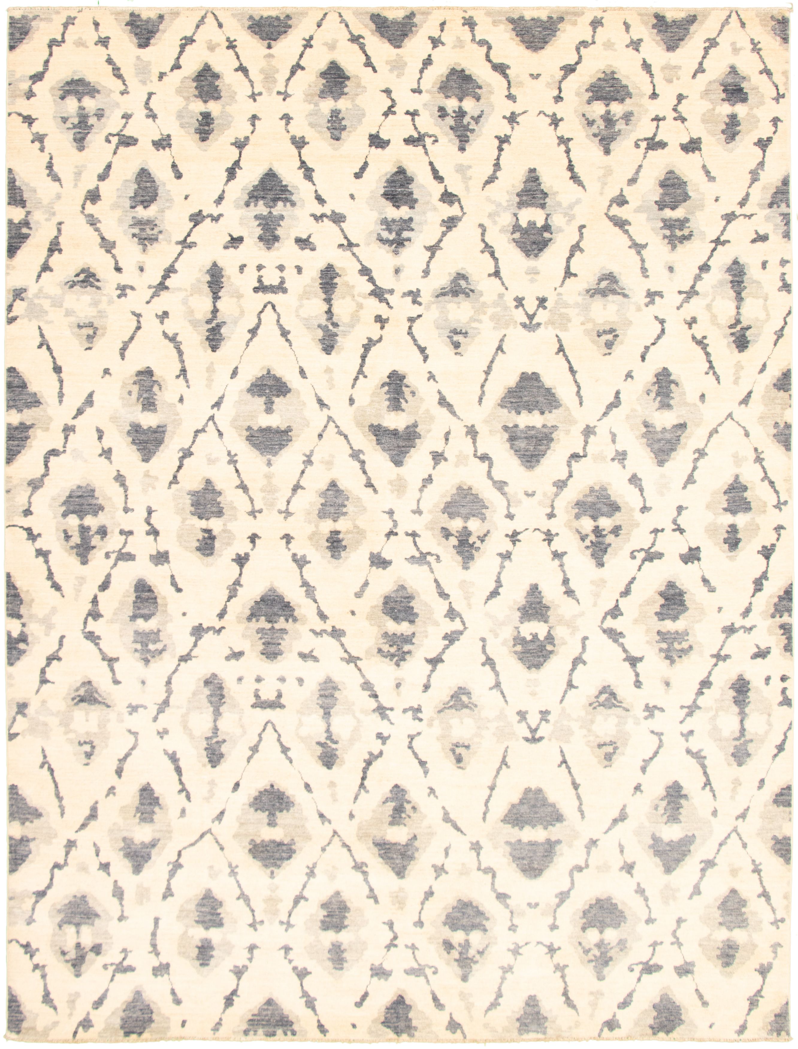 Hand-knotted Signature Collection Ivory  Rug 8'10" x 11'7" Size: 8'10" x 11'7"  