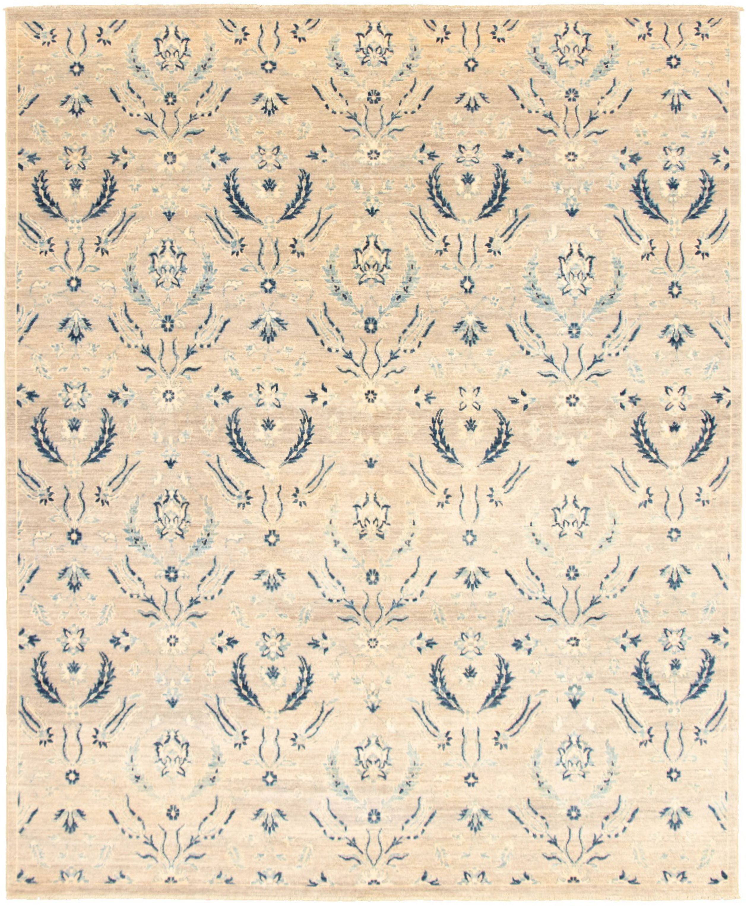 Hand-knotted Signature Collection Grey  Rug 8'0" x 9'9" Size: 8'0" x 9'9"  