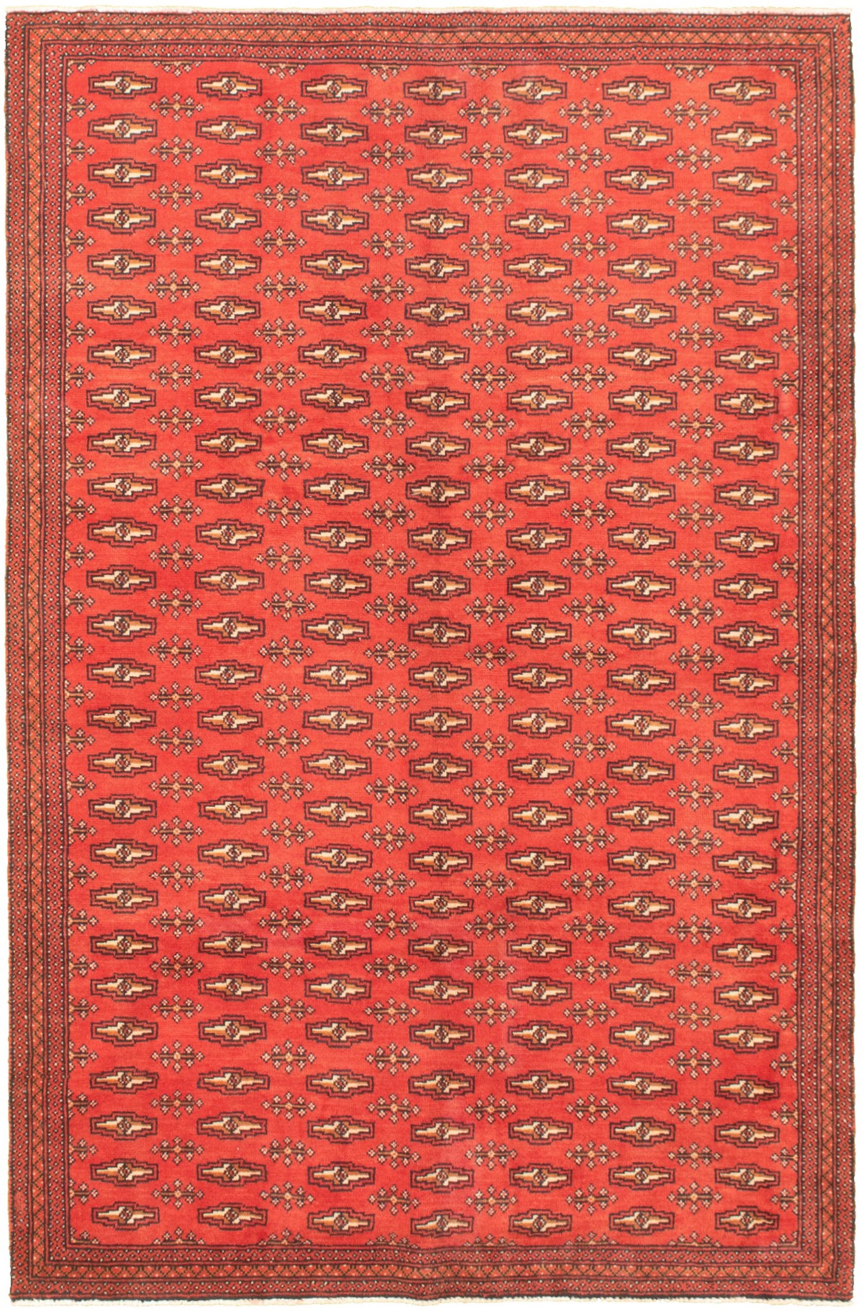 Hand-knotted Shiravan Bokhara Dark Copper Wool Rug 5'2" x 8'2" Size: 5'2" x 8'2"  