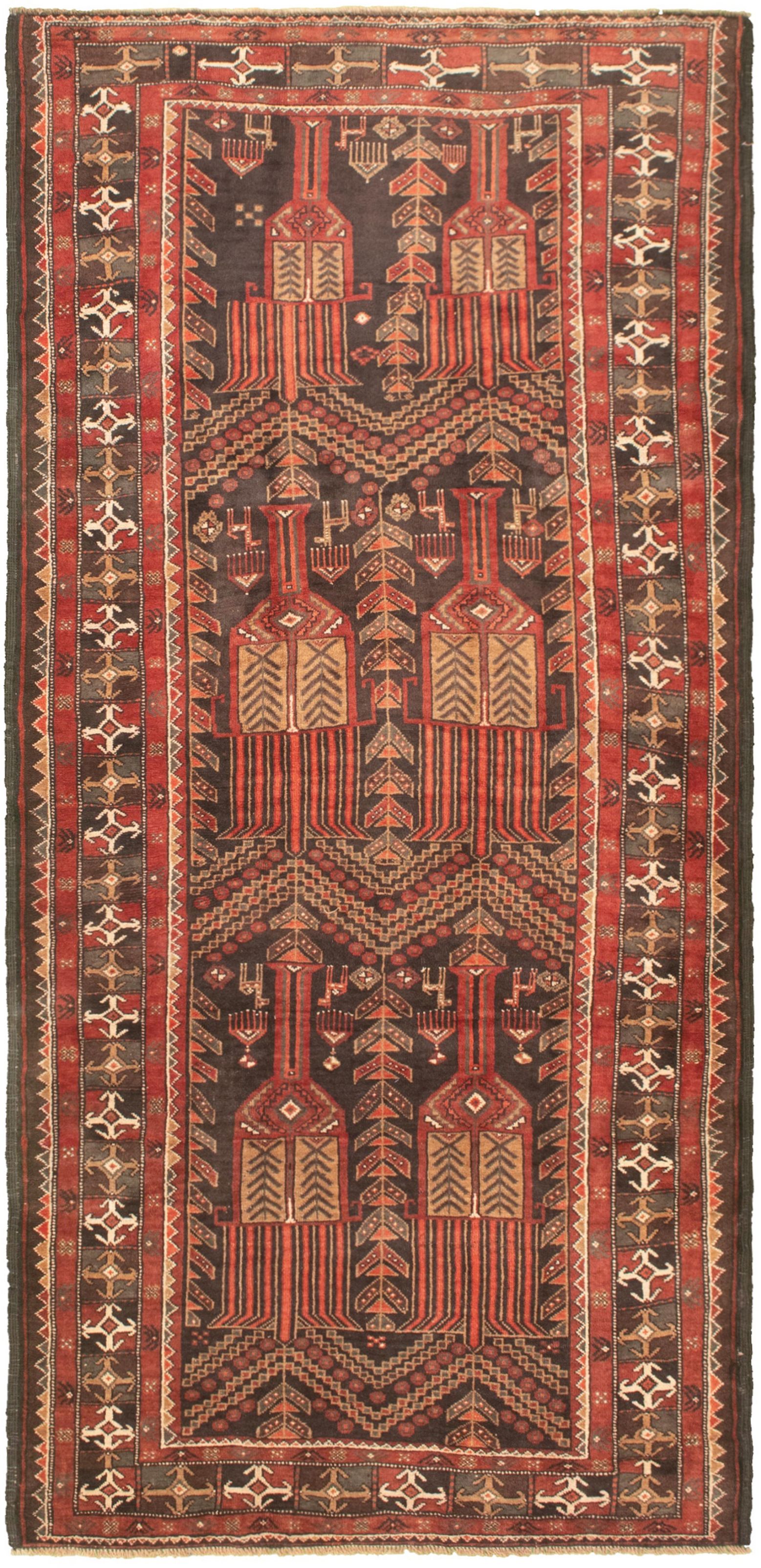 Hand-knotted Authentic Turkish Copper Wool Rug 4'5" x 9'8" Size: 4'5" x 9'8"  