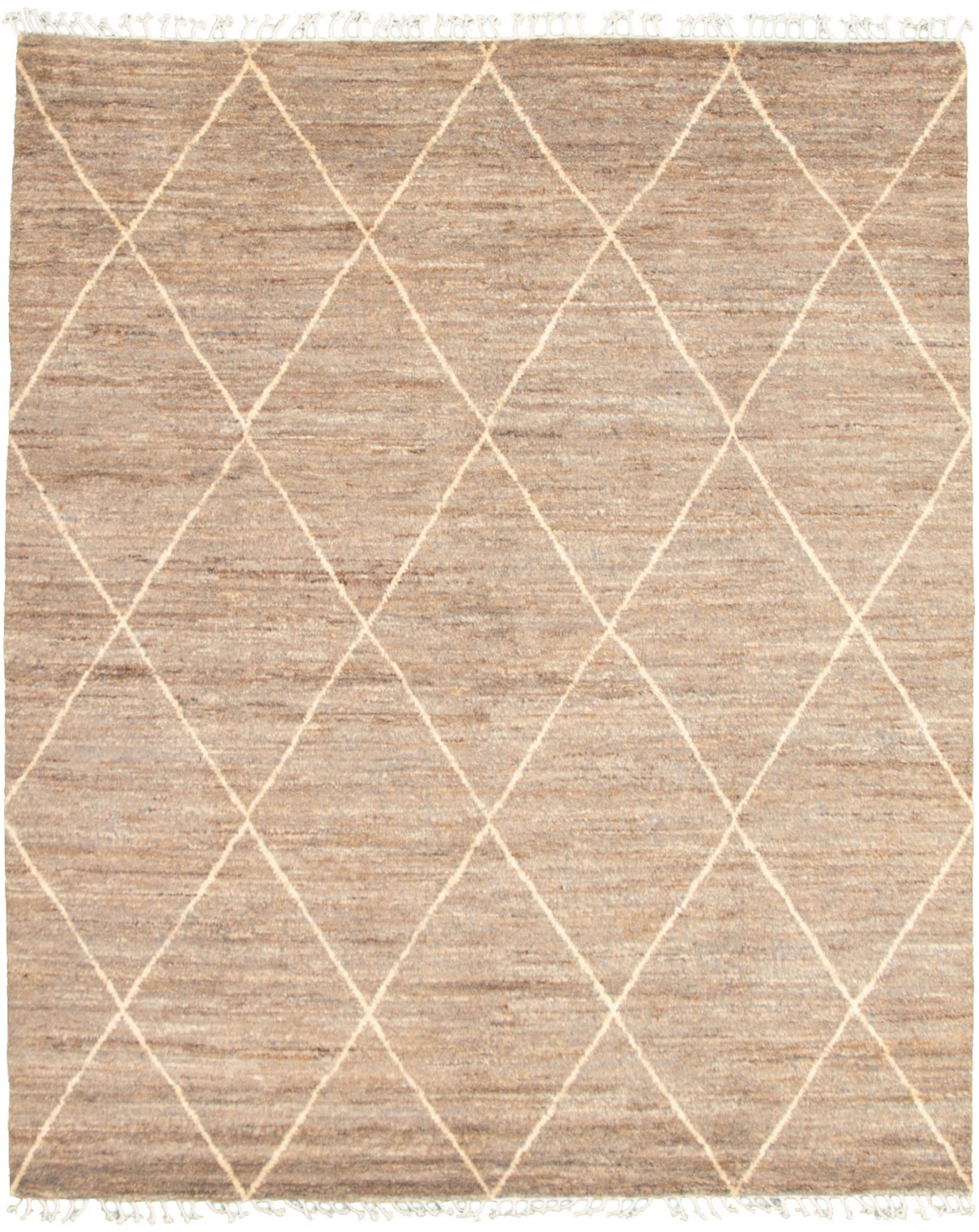 Hand-knotted Marrakech Grey  Rug 8'2" x 9'11" Size: 8'2" x 9'11"  