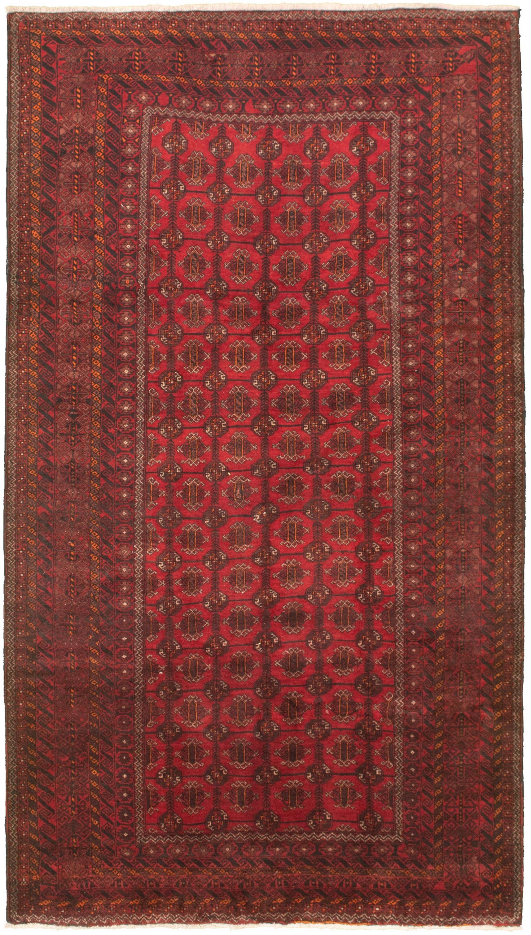 Hand-knotted Shiravan Bokhara Red Wool Rug 5'3" x 9'5" Size: 5'3" x 9'5"  