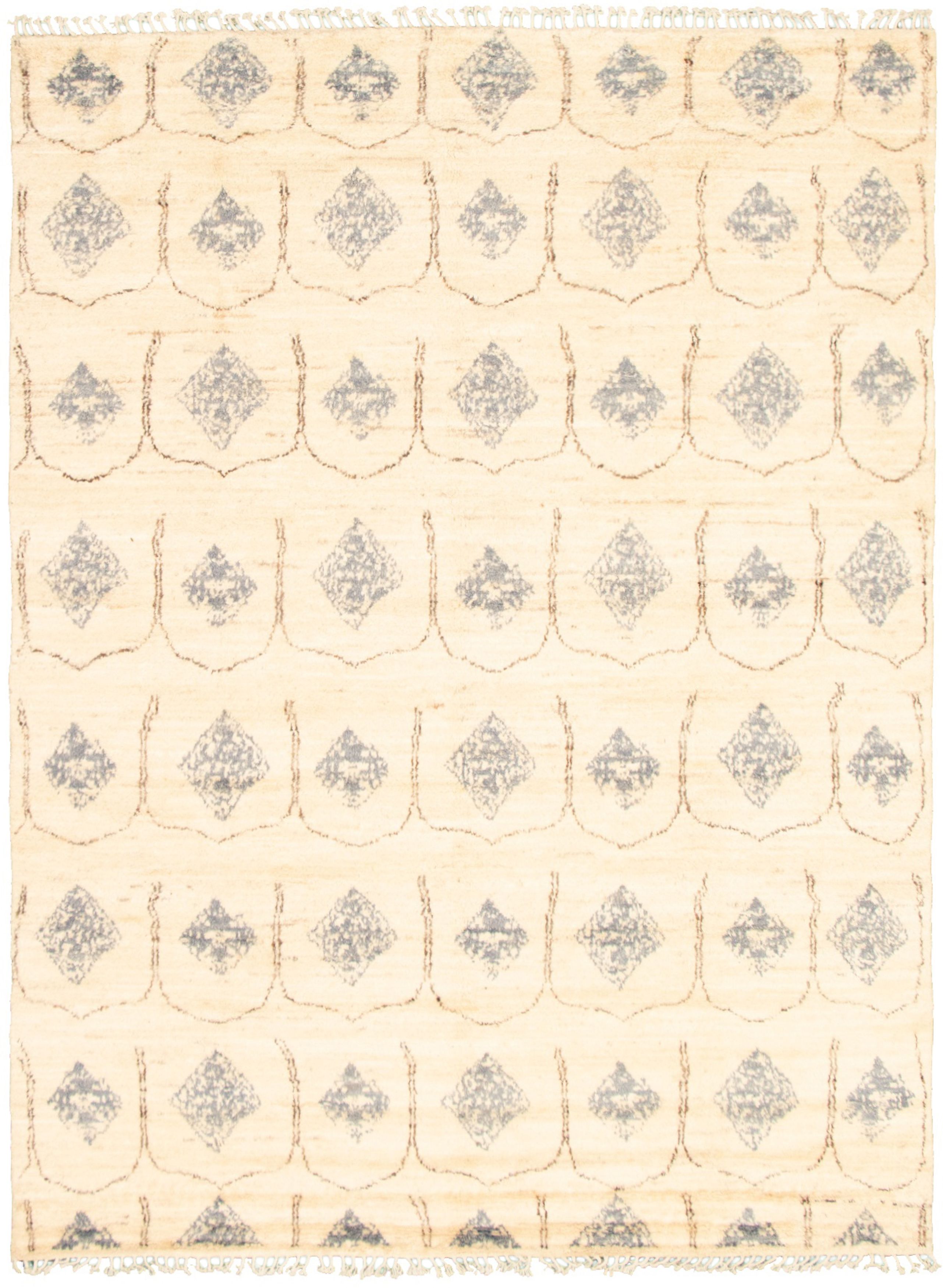 Hand-knotted Marrakech Ivory  Rug 7'7" x 10'5" Size: 7'7" x 10'5"  