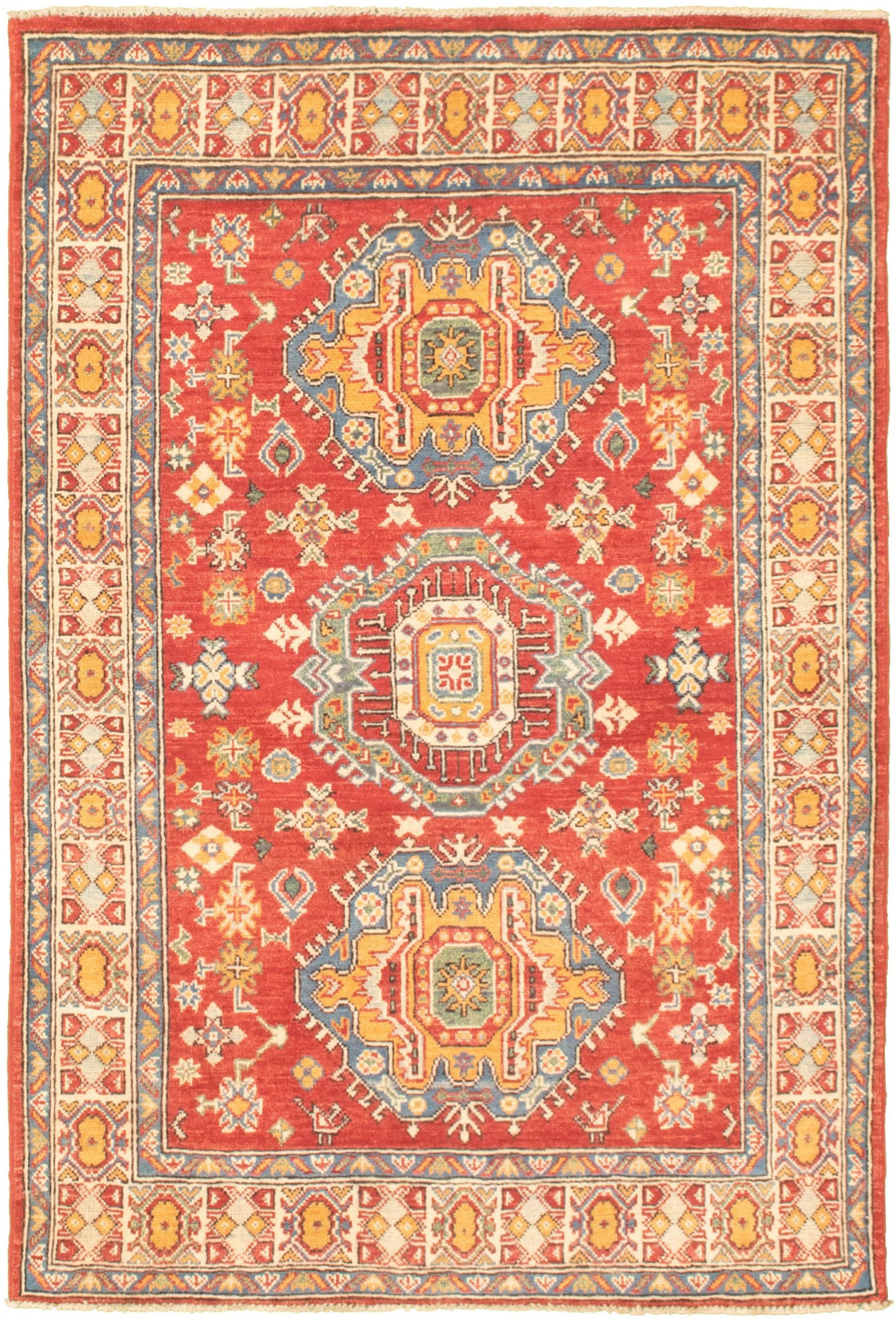 Hand-knotted Finest Ushak Red  Rug 3'11" x 5'11" Size: 3'11" x 5'11"  