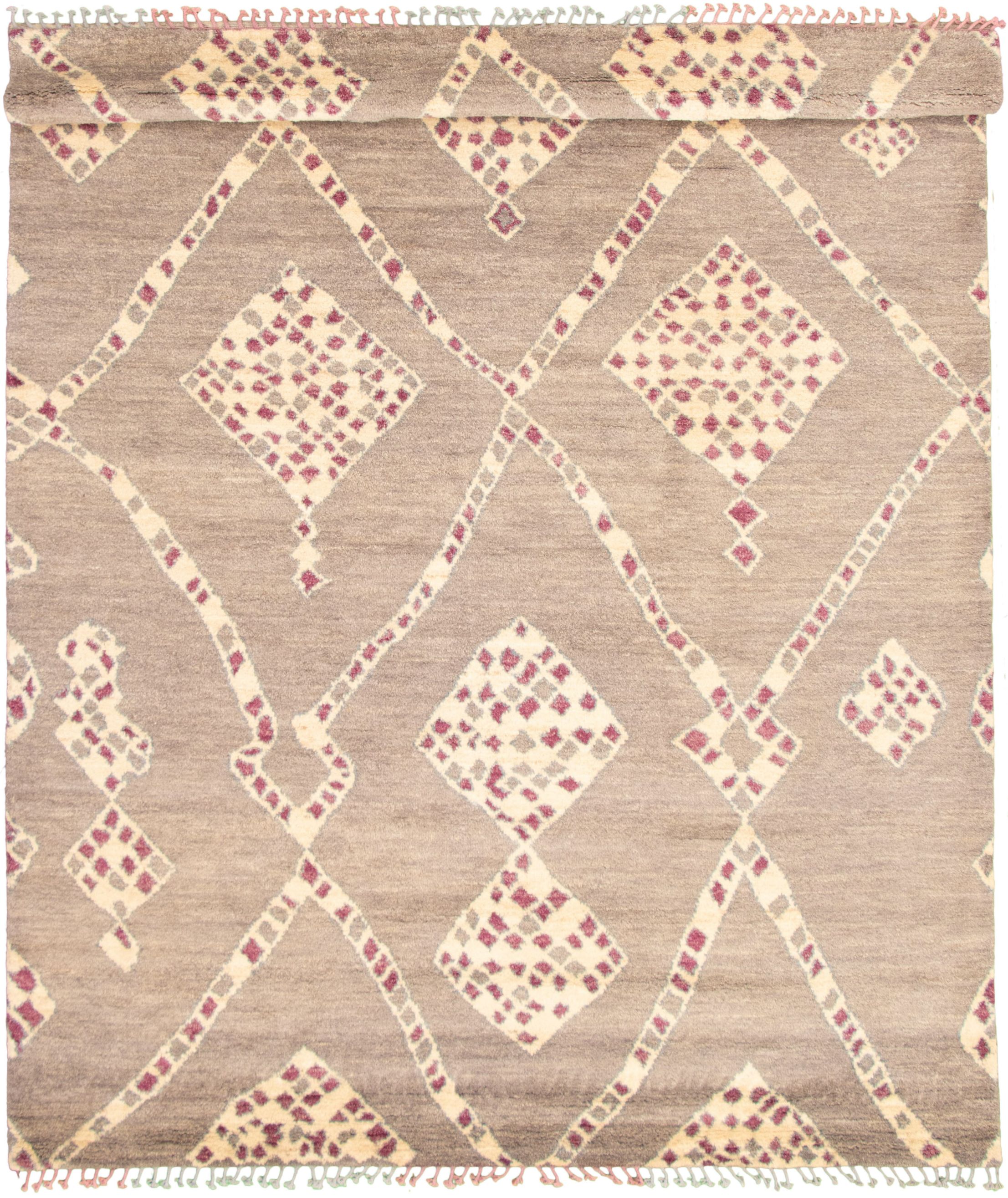 Hand-knotted Marrakech Grey  Rug 9'1" x 12'6" Size: 9'1" x 12'6"  