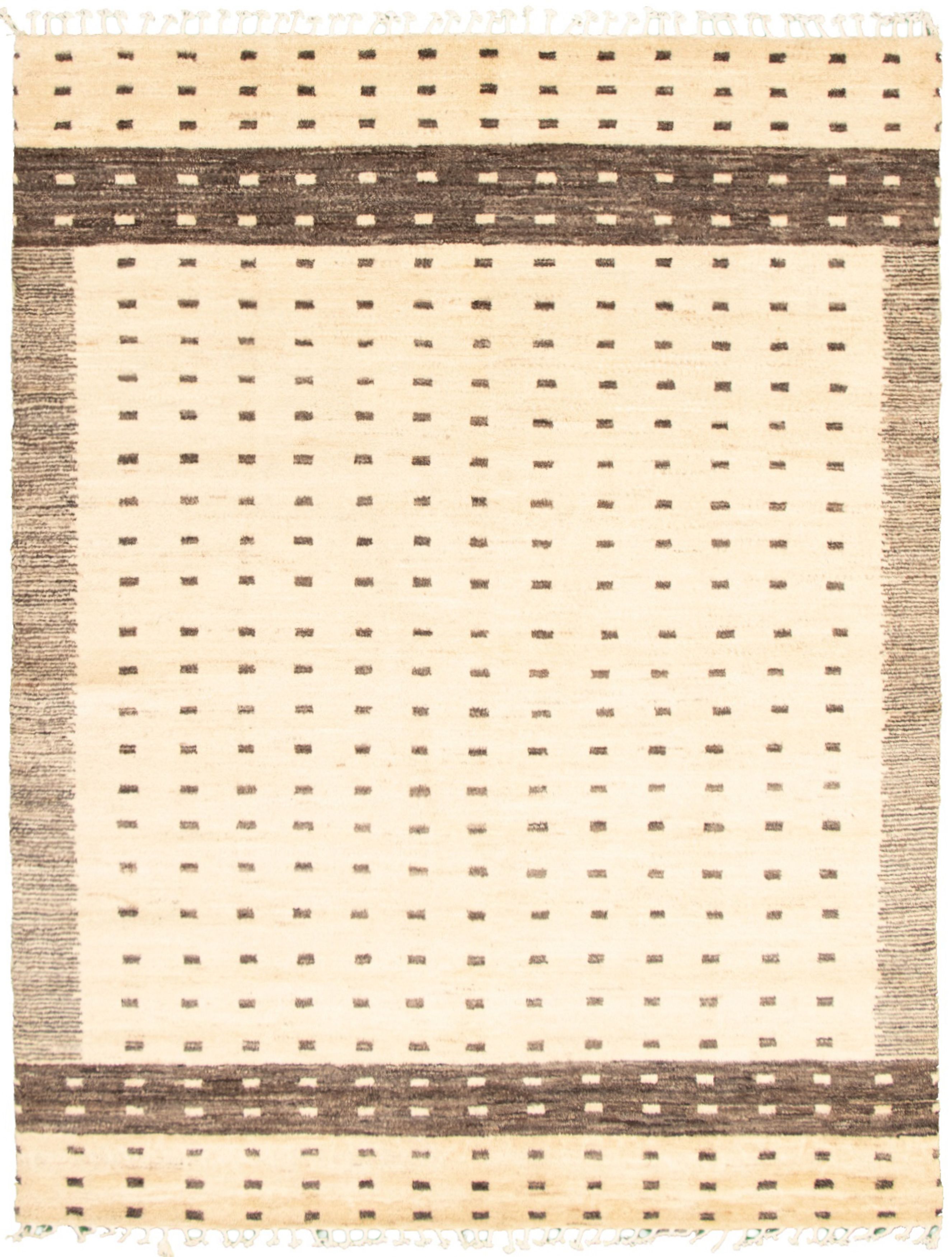 Hand-knotted Marrakech Ivory  Rug 7'10" x 10'2" Size: 7'10" x 10'2"  