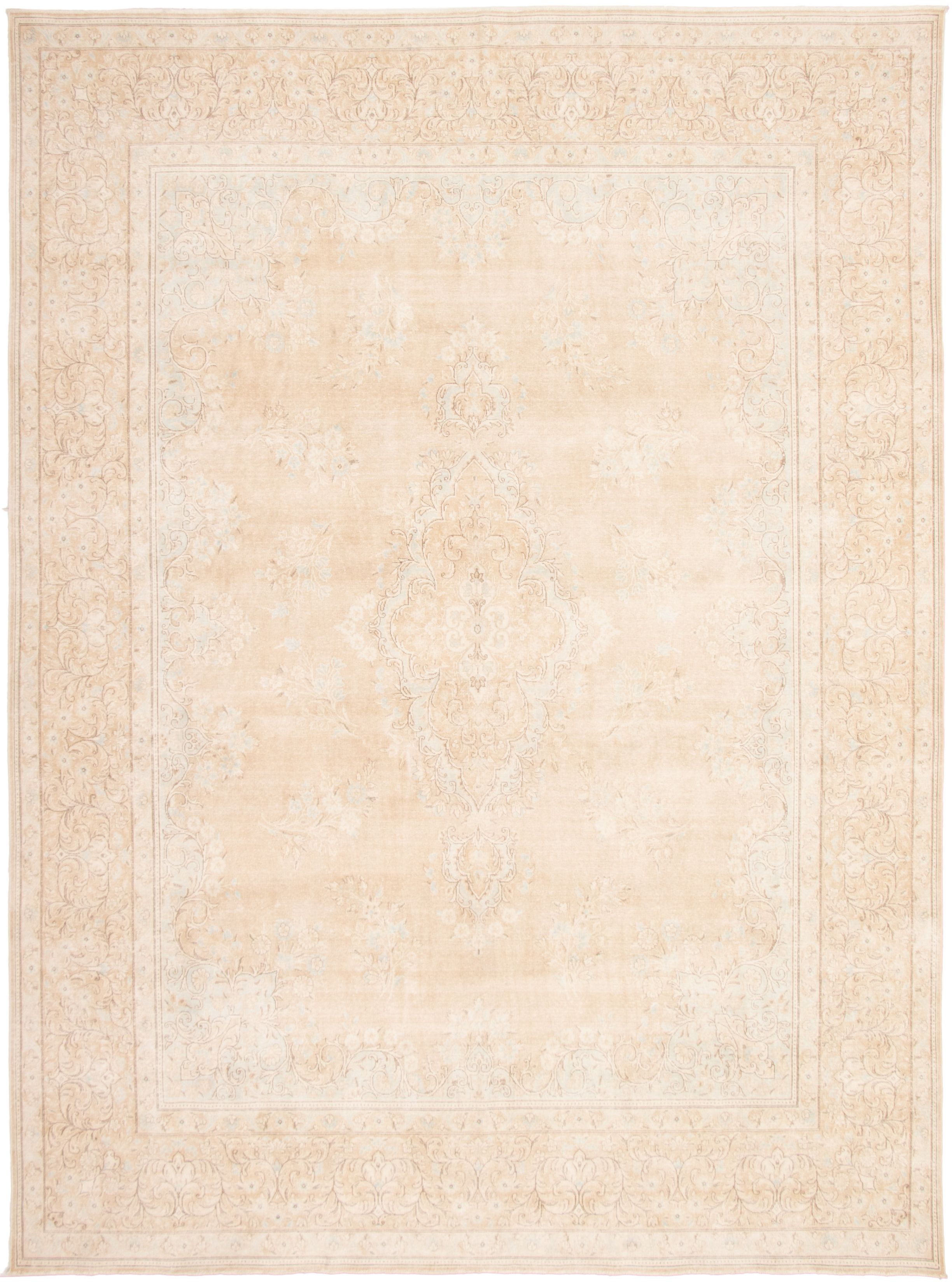 Hand-knotted Pako Vintage Tan  Rug 9'10" x 13'4" Size: 9'10" x 13'4"  