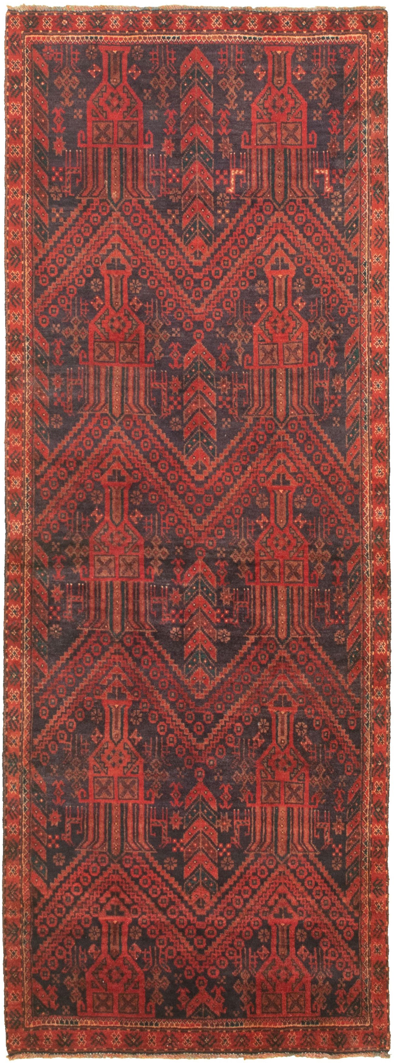 Hand-knotted Authentic Turkish Red Wool Rug 3'0" x 8'4" Size: 3'0" x 8'4"  