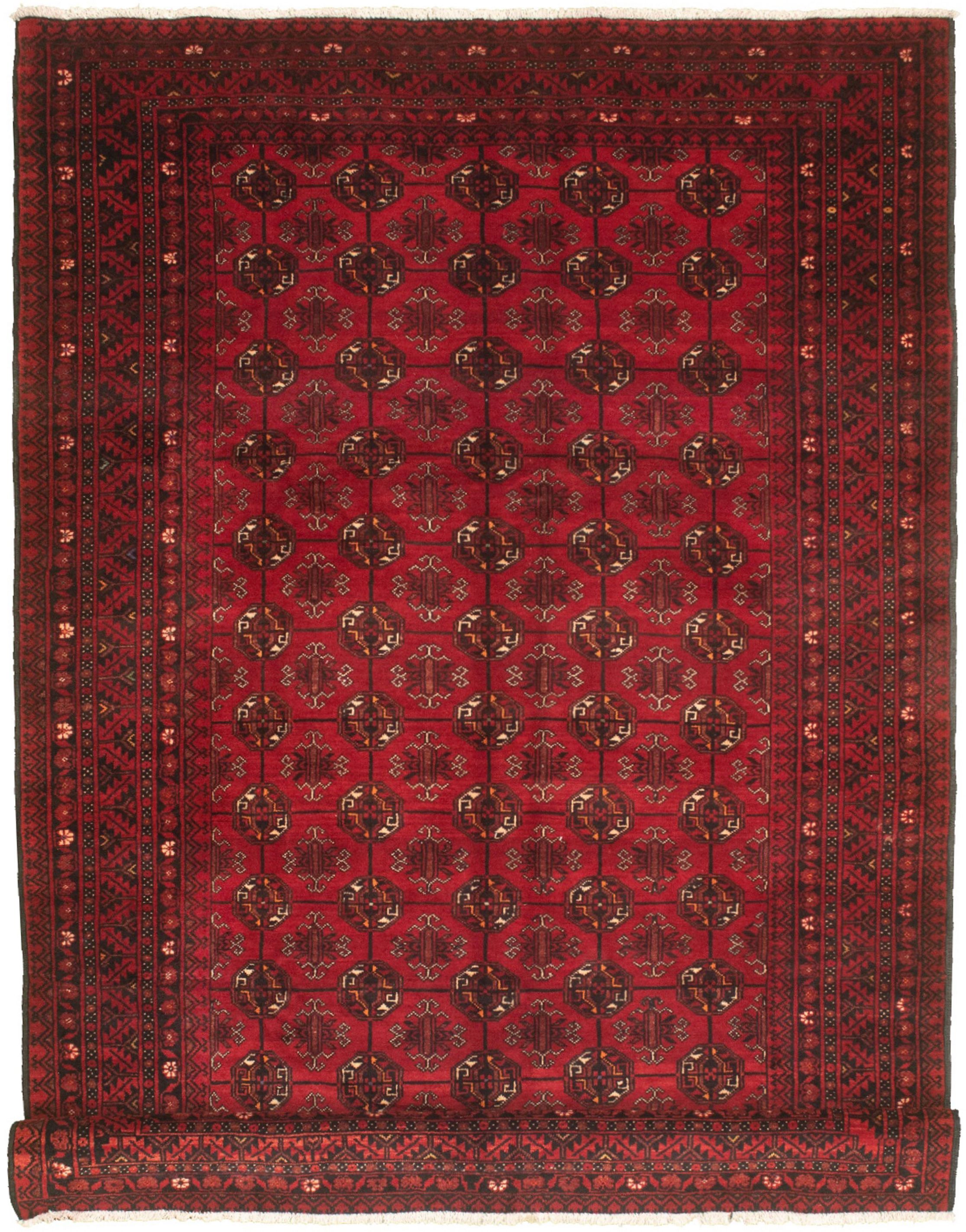 Hand-knotted Shiravan Bokhara Red Wool Rug 6'5" x 10'0" Size: 6'5" x 10'0"  