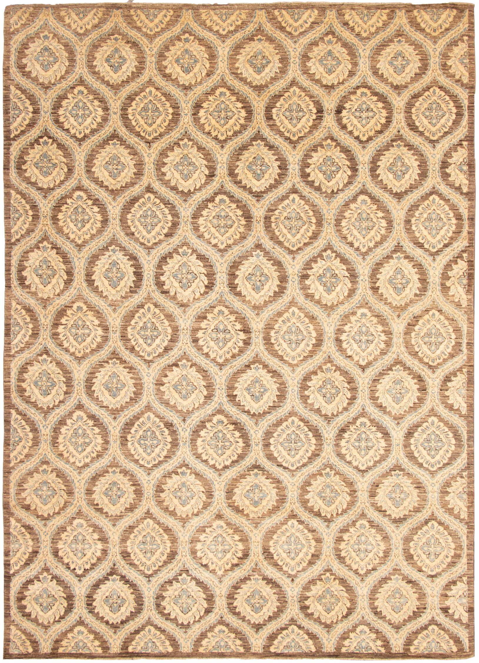 Hand-knotted Signature Collection Brown  Rug 9'11" x 14'0" Size: 9'11" x 14'0"  