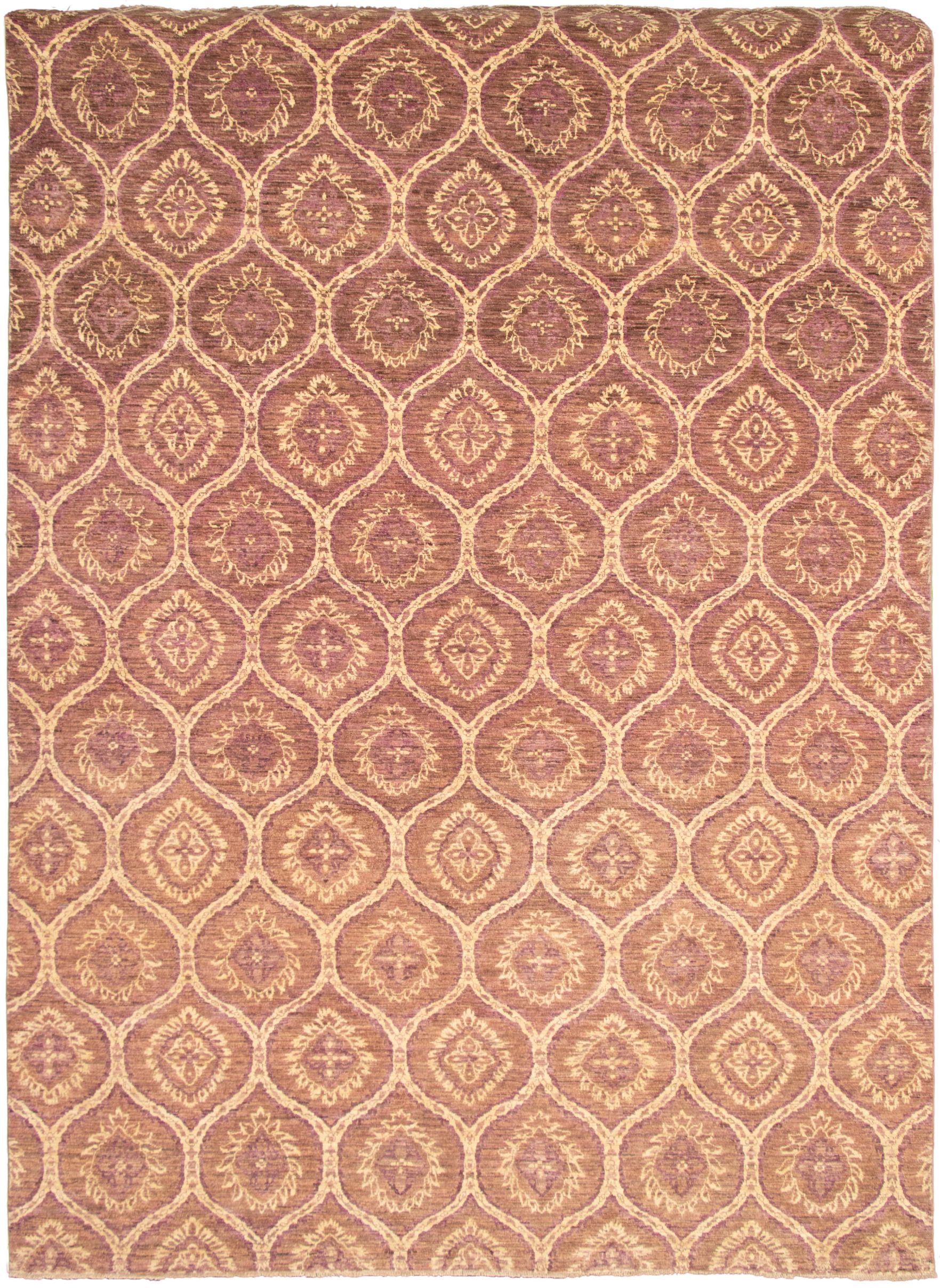 Hand-knotted Signature Collection Brown  Rug 10'2" x 14'5" Size: 10'2" x 14'5"  