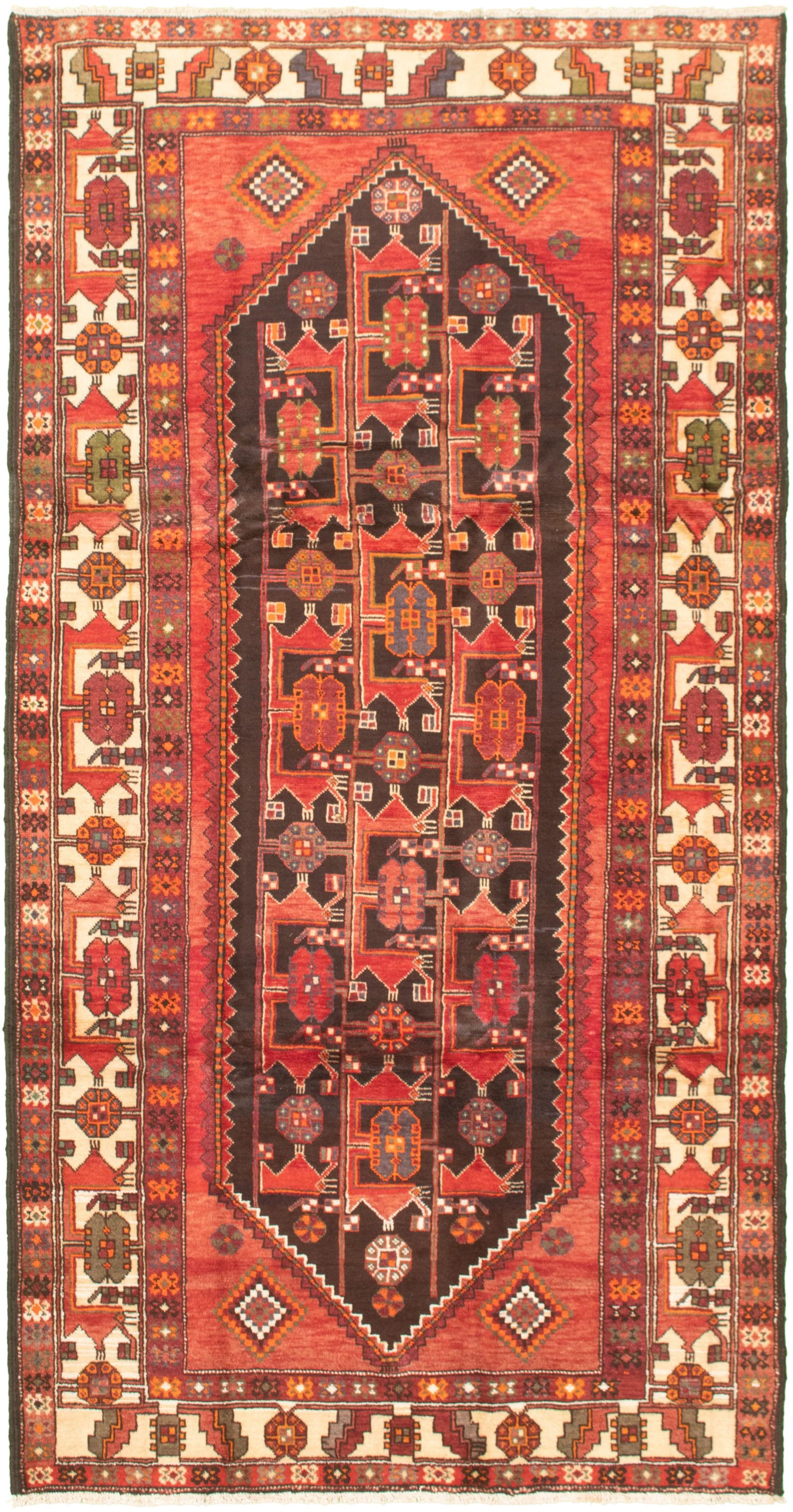 Hand-knotted Authentic Turkish Dark Copper Wool Rug 4'11" x 9'9" Size: 4'11" x 9'9"  