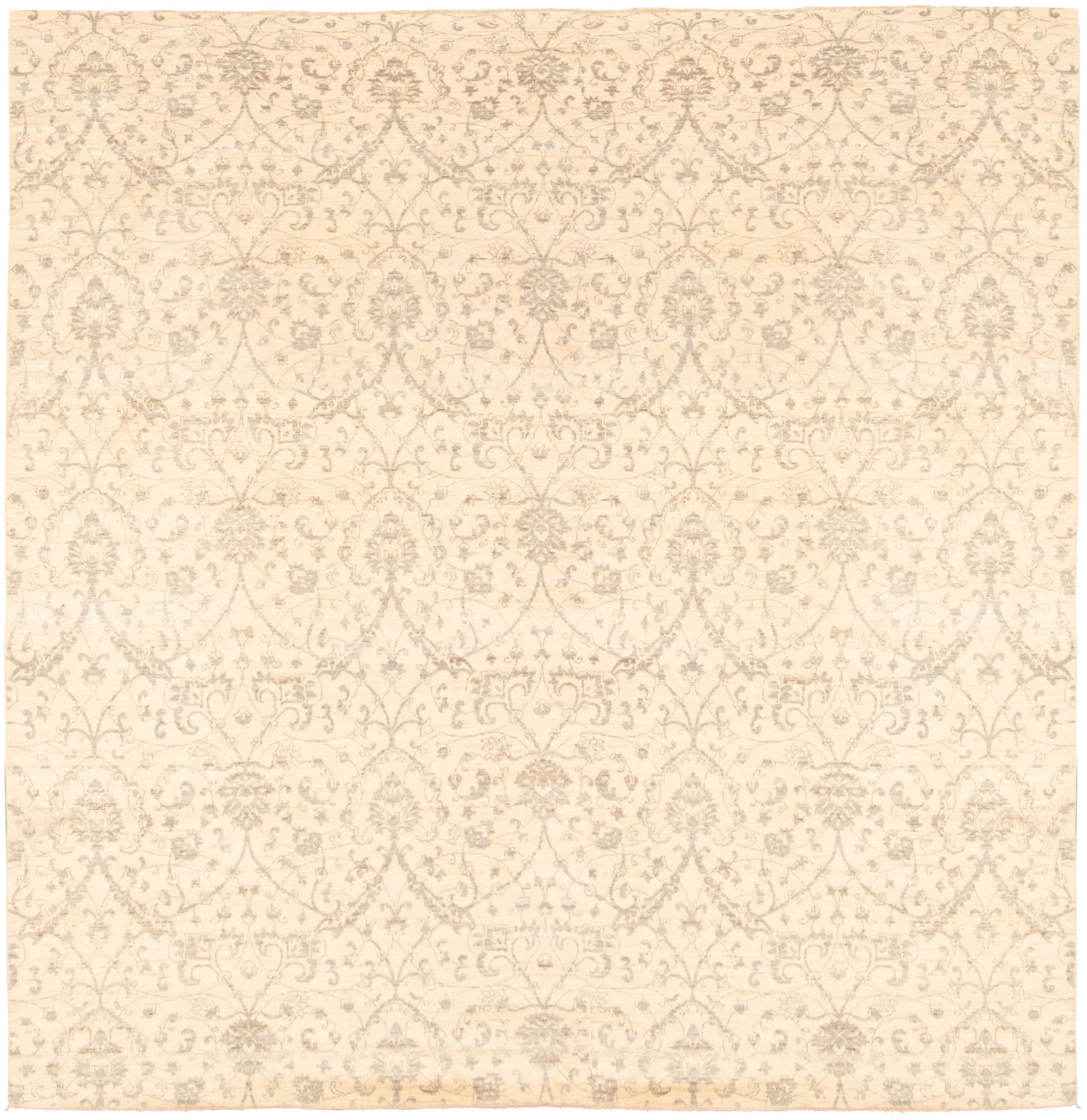 Hand-knotted Signature Collection Ivory  Rug 12'0" x 15'0" Size: 12'0" x 15'0"  