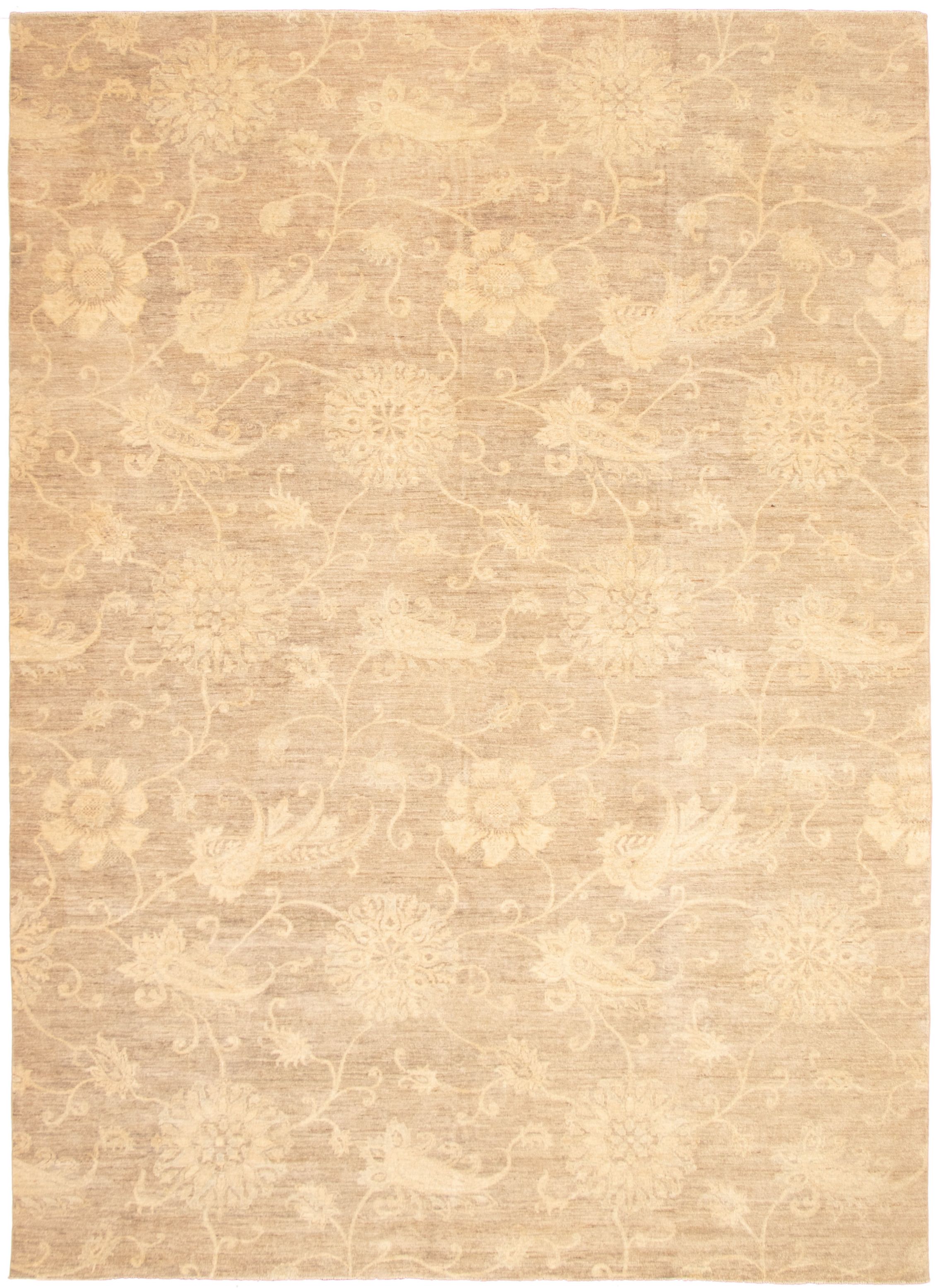 Hand-knotted Signature Collection Grey  Rug 9'11" x 13'9" Size: 9'11" x 13'9"  