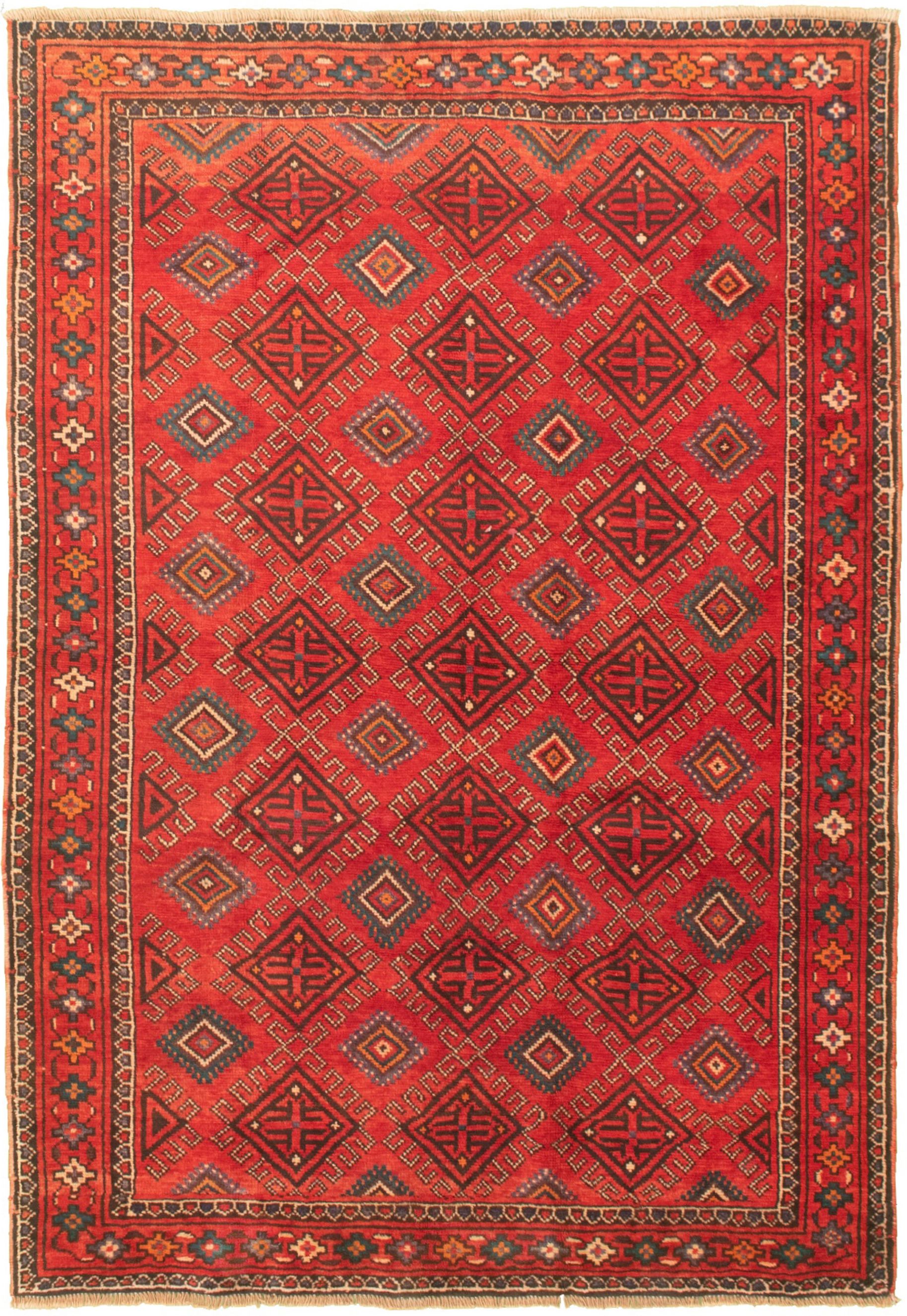 Hand-knotted Authentic Turkish Dark Copper Wool Rug 4'11" x 7'5"  Size: 4'11" x 7'5"  