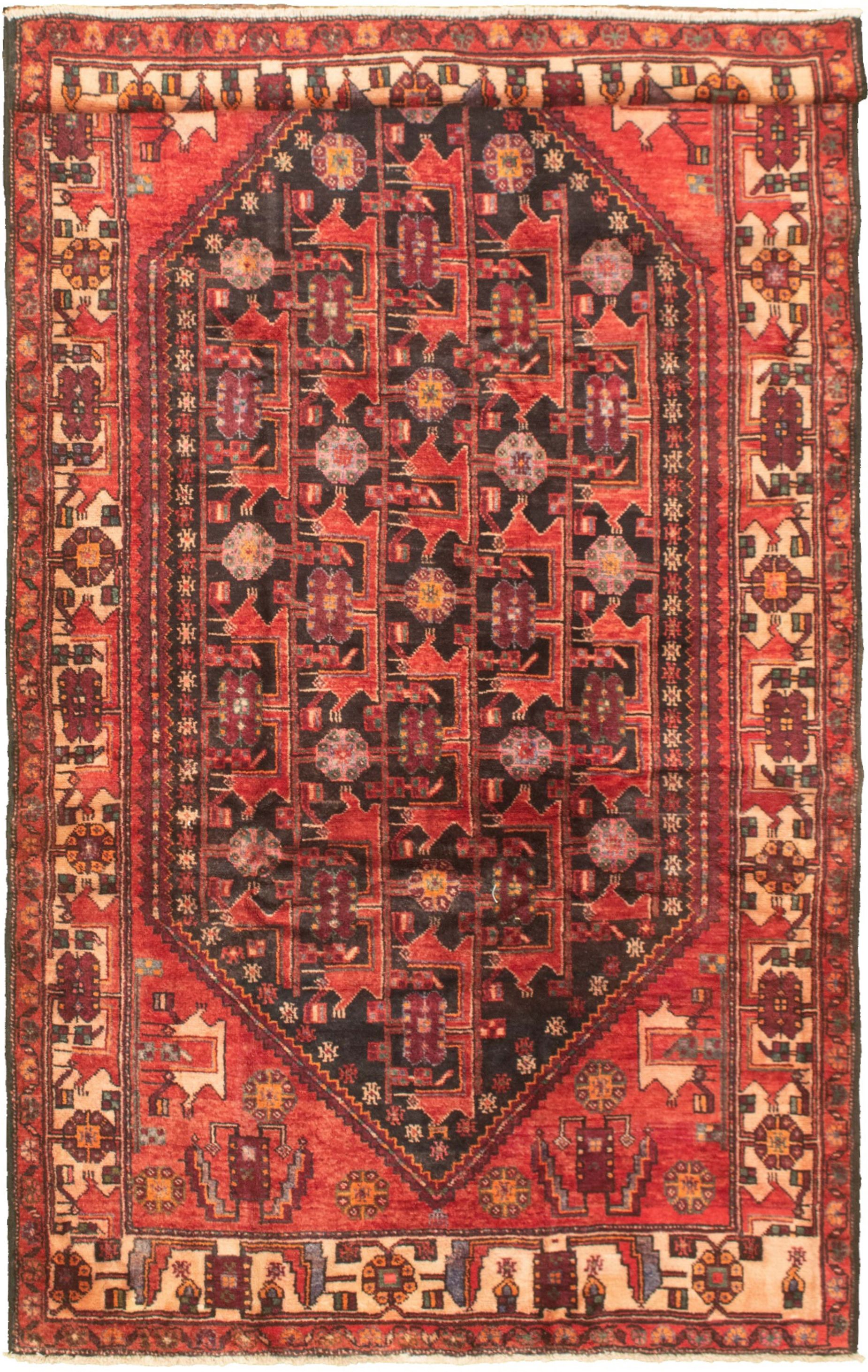 Hand-knotted Authentic Turkish Dark Copper Wool Rug 5'6" x 10'6" Size: 5'6" x 10'6"  
