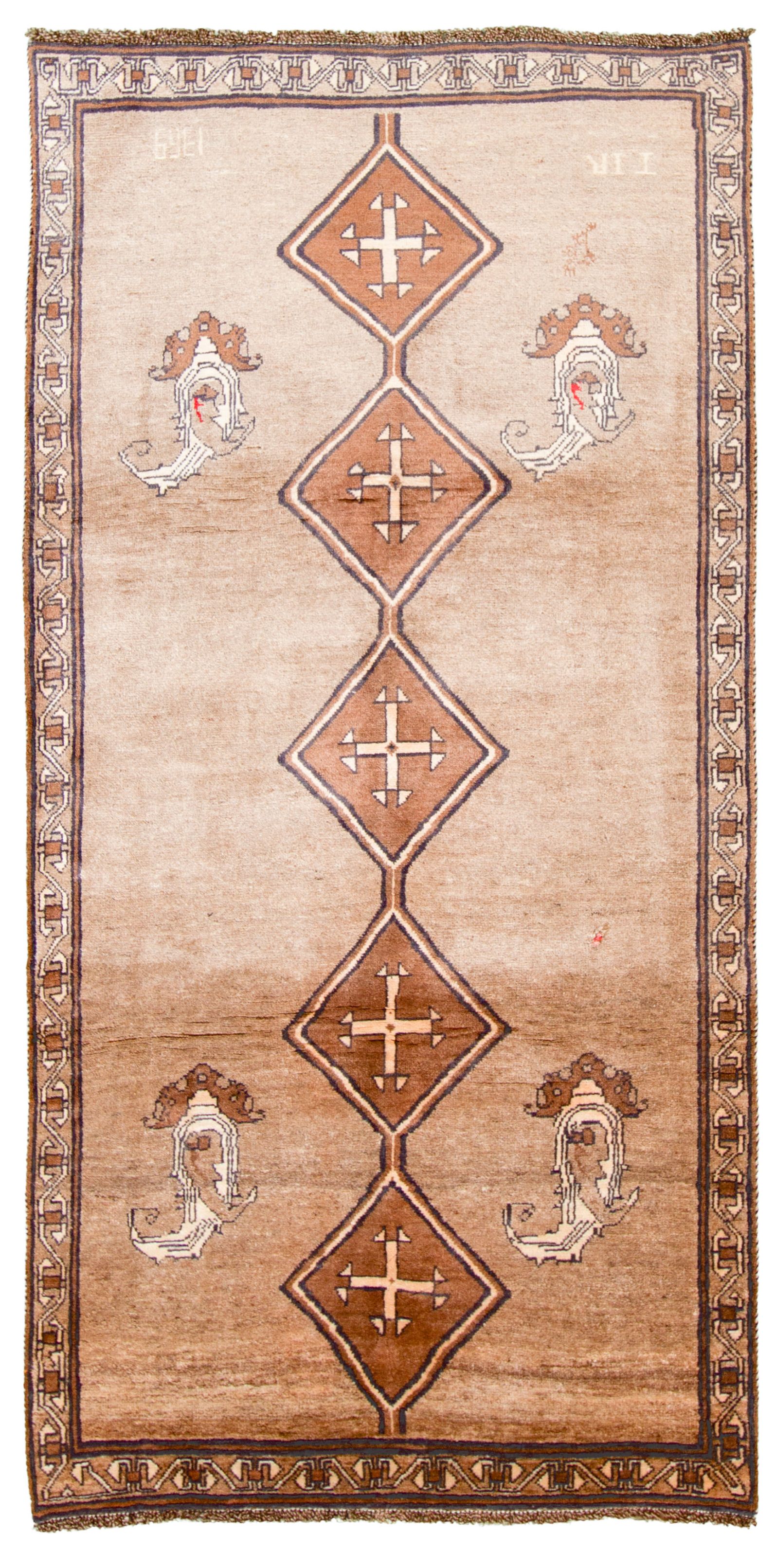 Hand-knotted Persian Gabbeh  Wool Rug 3'11" x 8'1" Size: 3'11" x 8'1"  