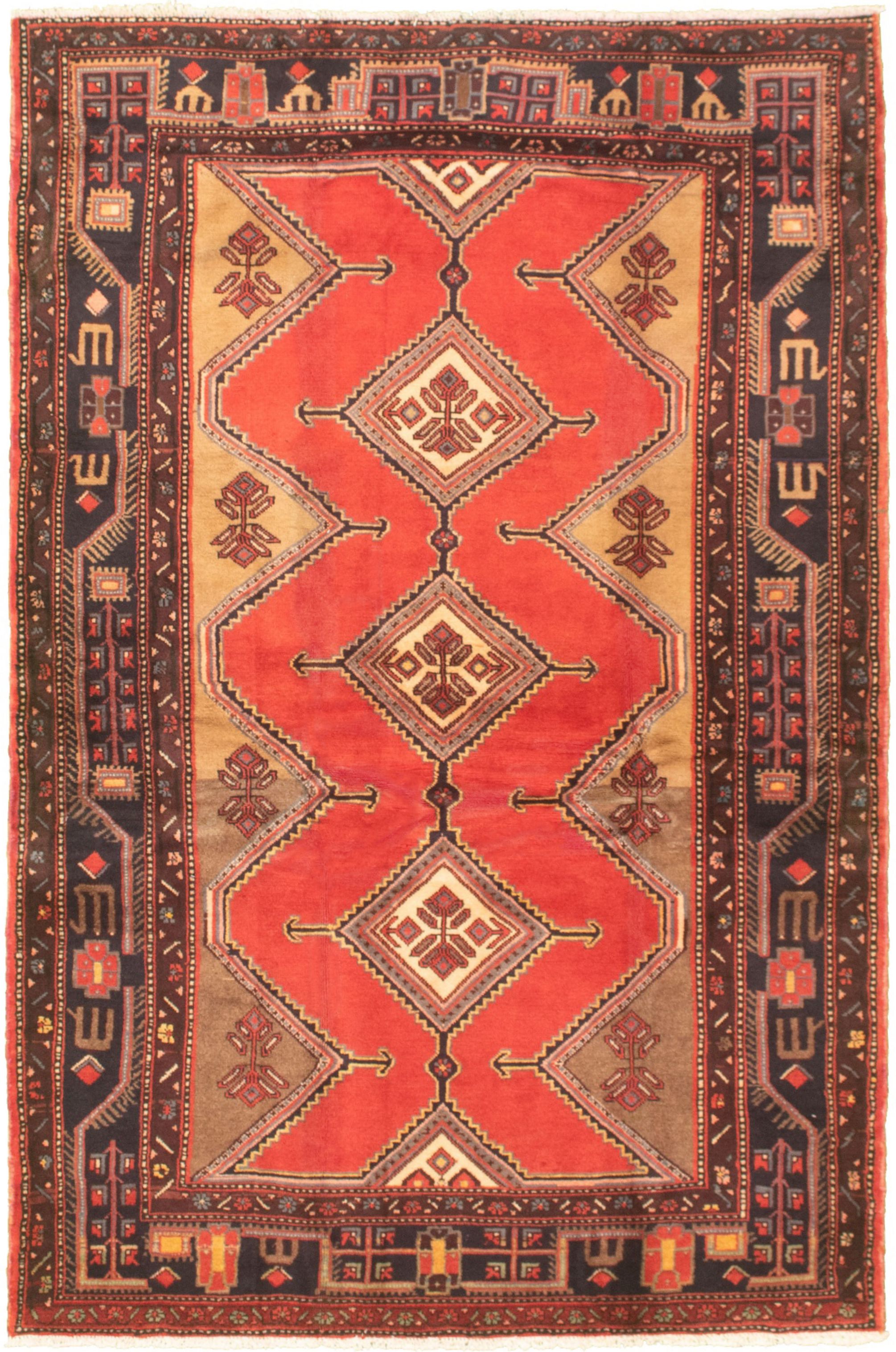 Hand-knotted Konya Anatolian Dark Copper Wool Rug 4'11" x 7'9" Size: 4'11" x 7'9"  