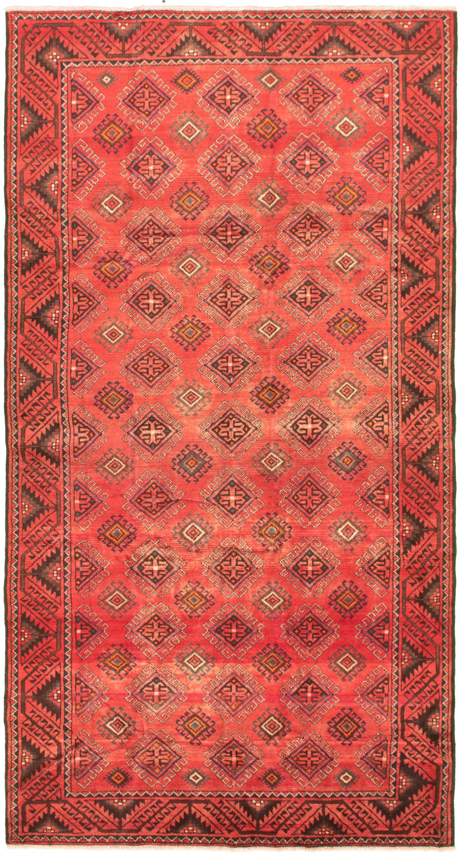 Hand-knotted Konya Anatolian Red Wool Rug 5'4" x 10'0"  Size: 5'4" x 10'0"  