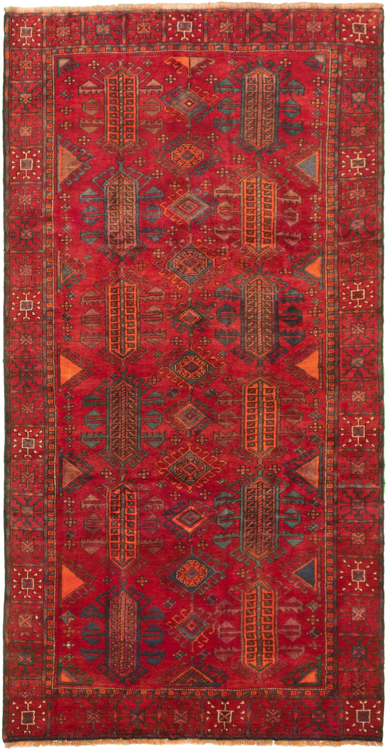 Hand-knotted Konya Anatolian Red Wool Rug 4'11" x 10'0"  Size: 4'11" x 10'0"  