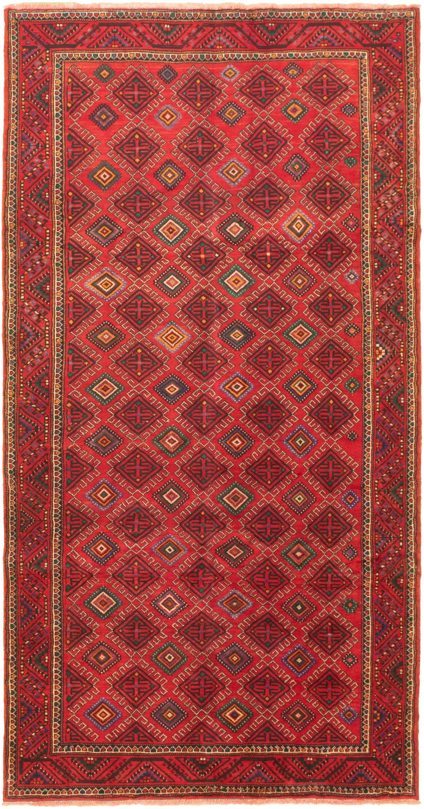 Hand-knotted Konya Anatolian Red Wool Rug 5'1" x 9'11"  Size: 5'1" x 9'11"  