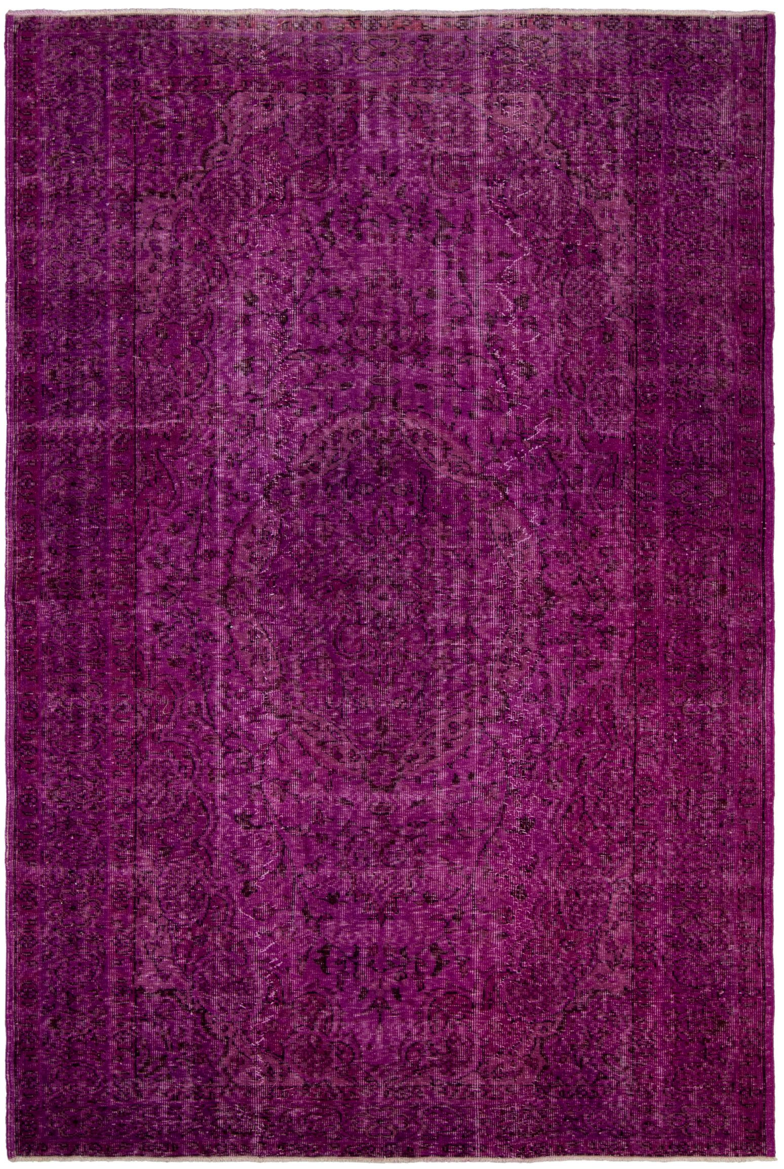 Hand-knotted Color Transition Indigo Wool Rug 6'4" x 9'7" Size: 6'4" x 9'7"  