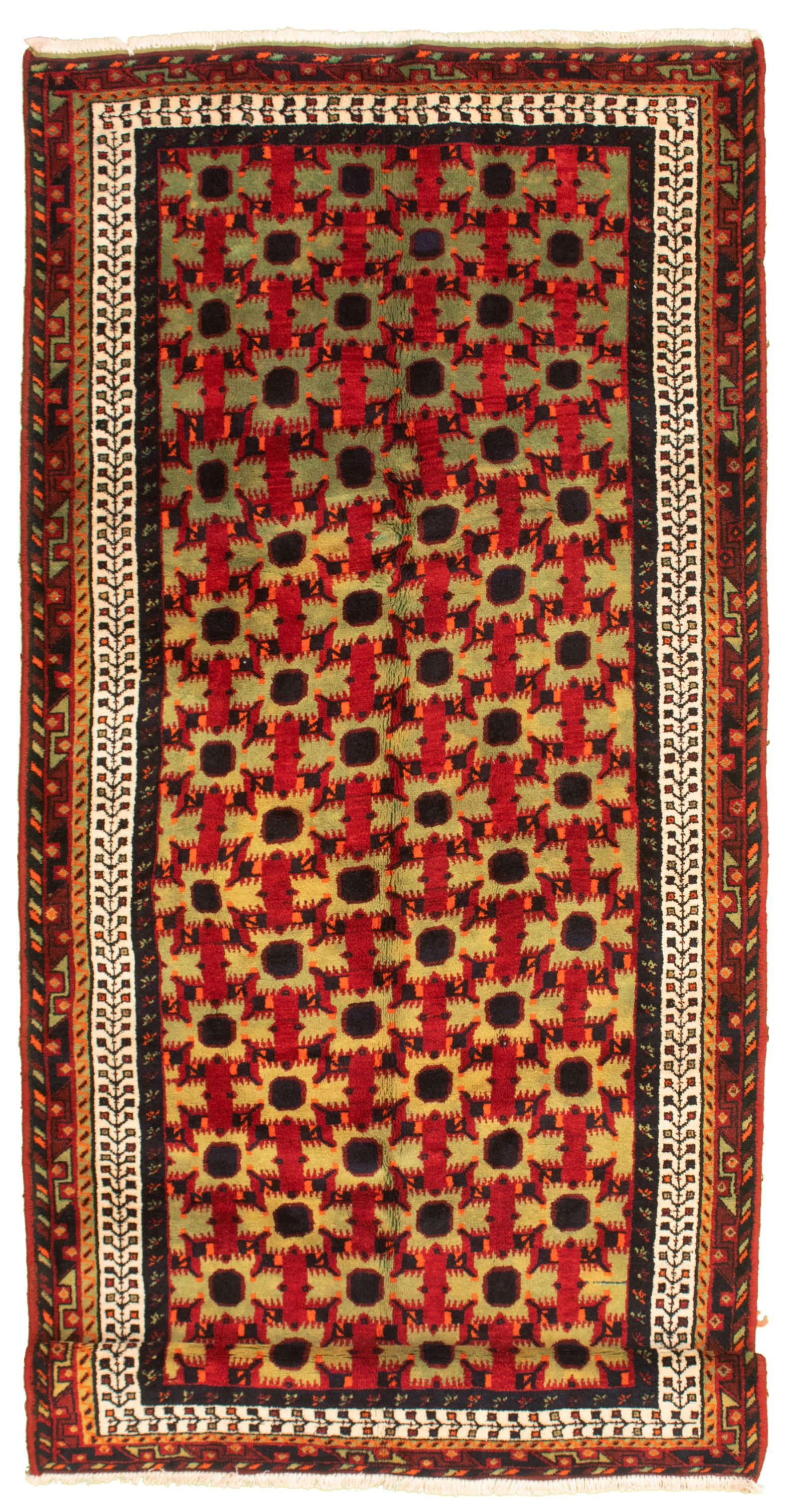 Hand-knotted Caucasus Kula Red Wool Rug 4'8" x 11'0" Size: 4'8" x 11'0"  