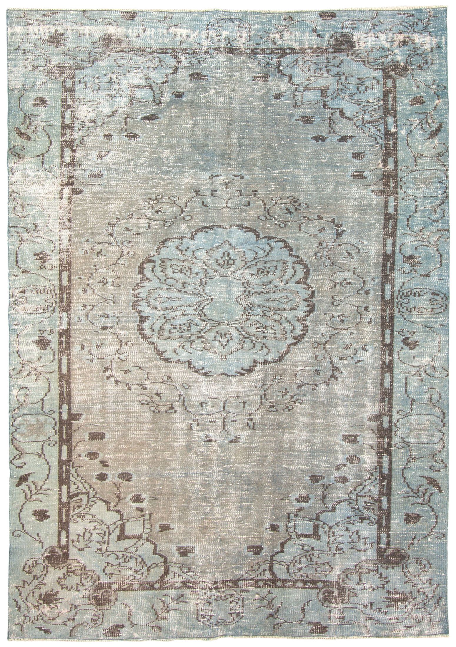 Hand-knotted Antalya Vintage   Rug 5'11" x 8'7" Size: 5'11" x 8'7"  