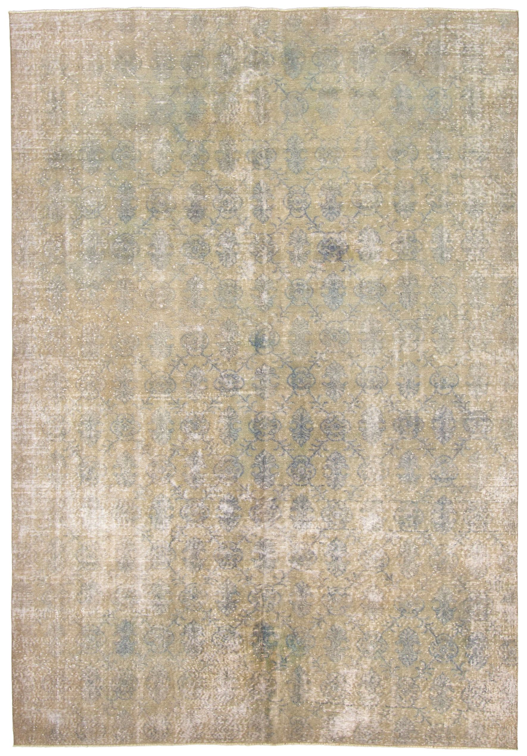 Hand-knotted Antalya Vintage   Rug 9'11" x 7'0" Size: 7'0" x 9'11"  