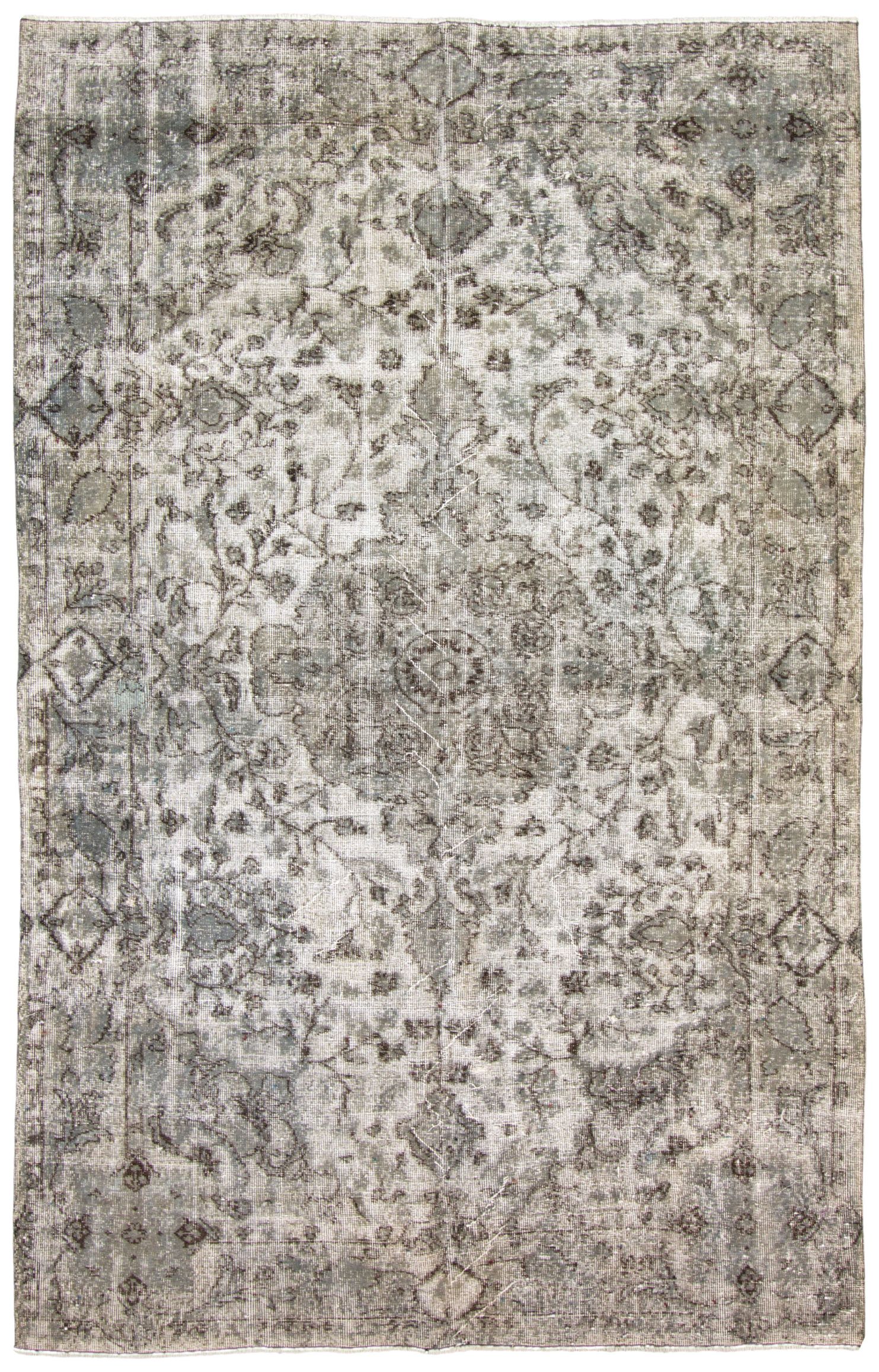 Hand-knotted Antalya Vintage   Rug 9'5" x 6'0" Size: 6'0" x 9'5"  