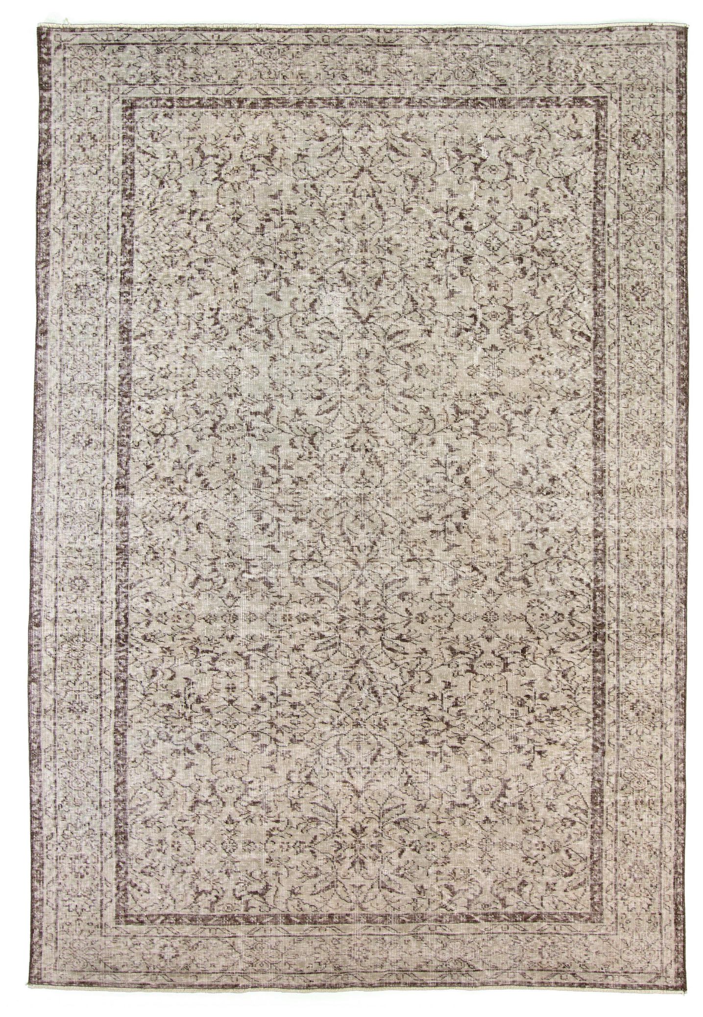 Hand-knotted Antalya Vintage   Rug 10'1" x 6'9" Size: 5'5" x 8'8"  