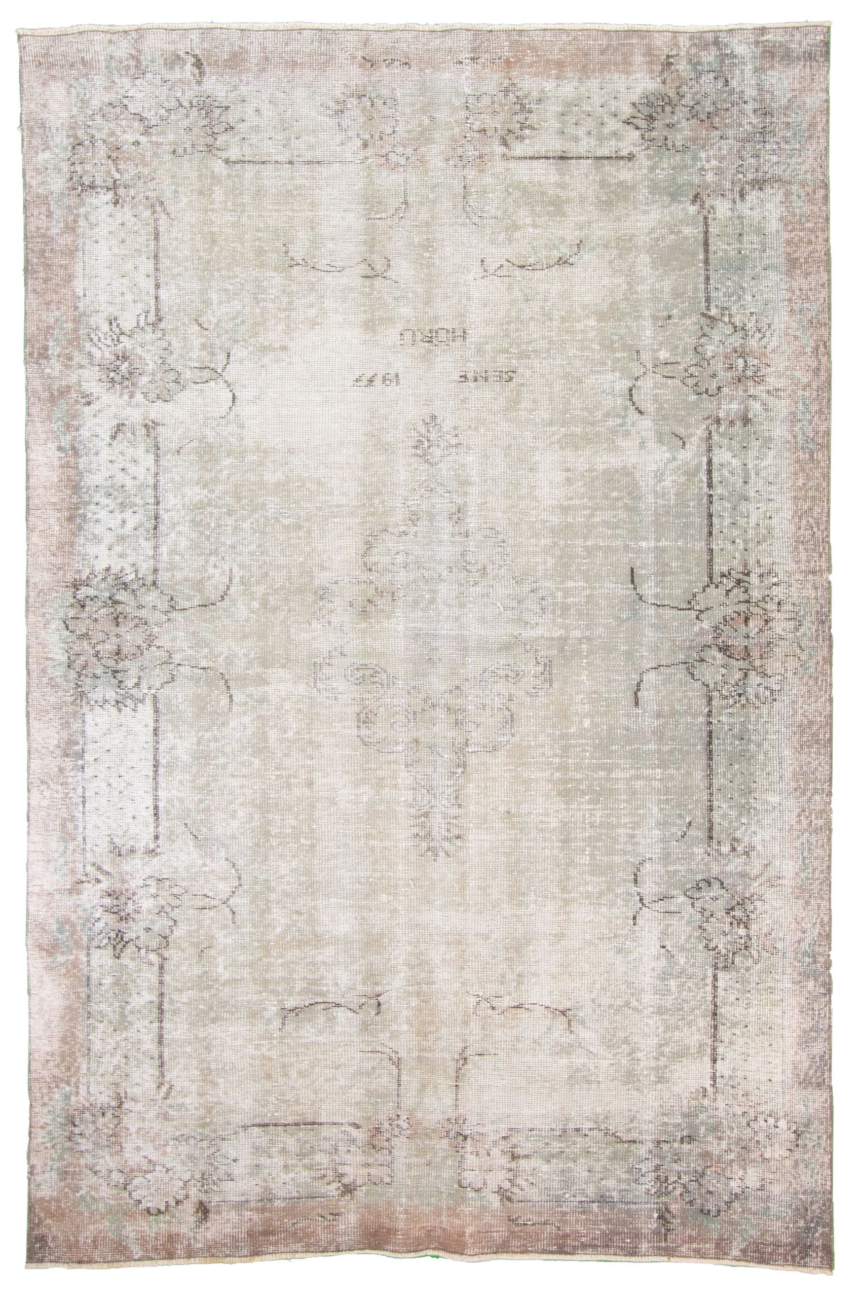 Hand-knotted Antalya Vintage   Rug 6'2" x 8'11" Size: 6'2" x 8'11"  