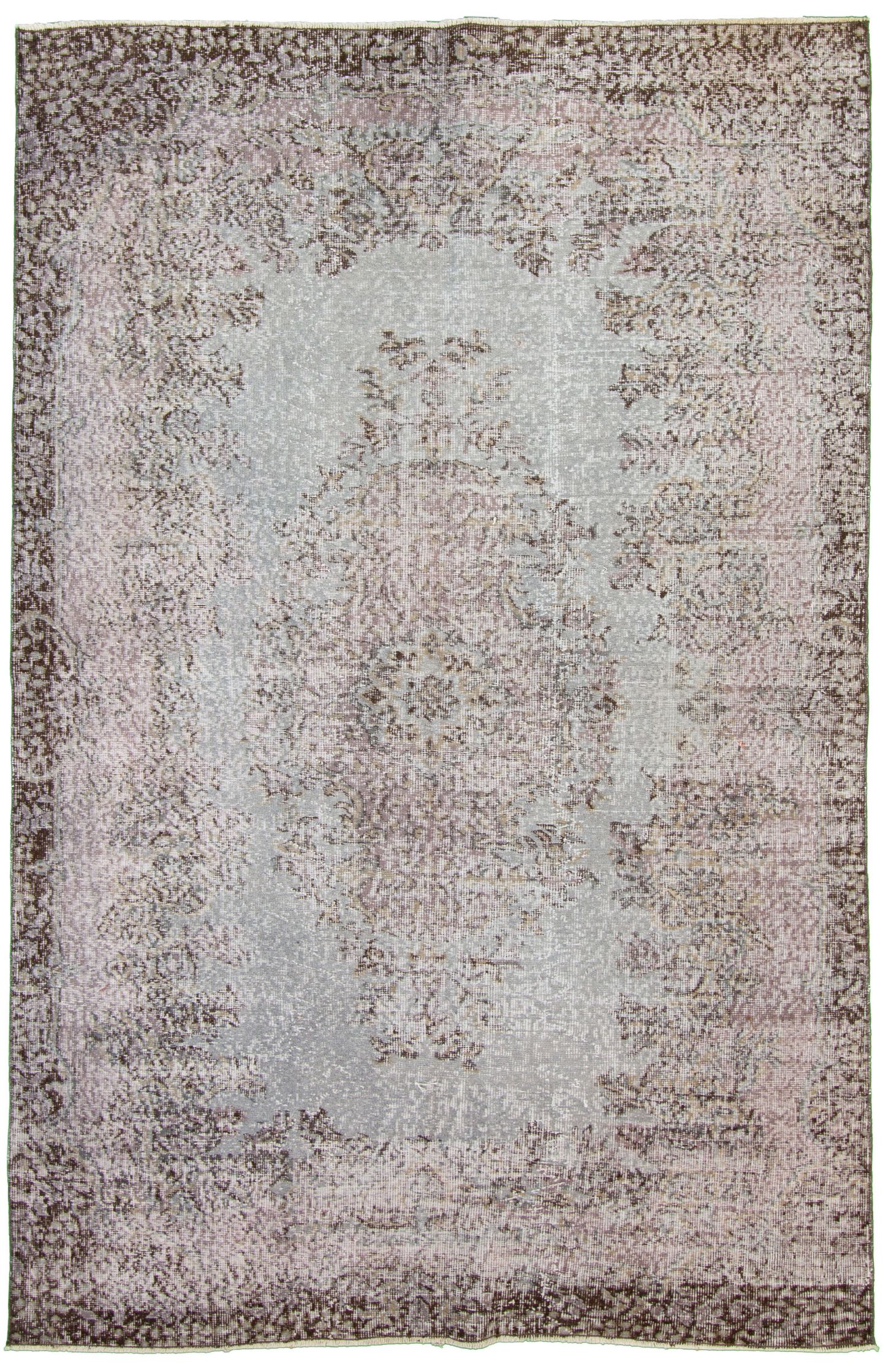 Hand-knotted Antalya Vintage   Rug 5'5" x 8'8"  Size: 5'5" x 8'8"  