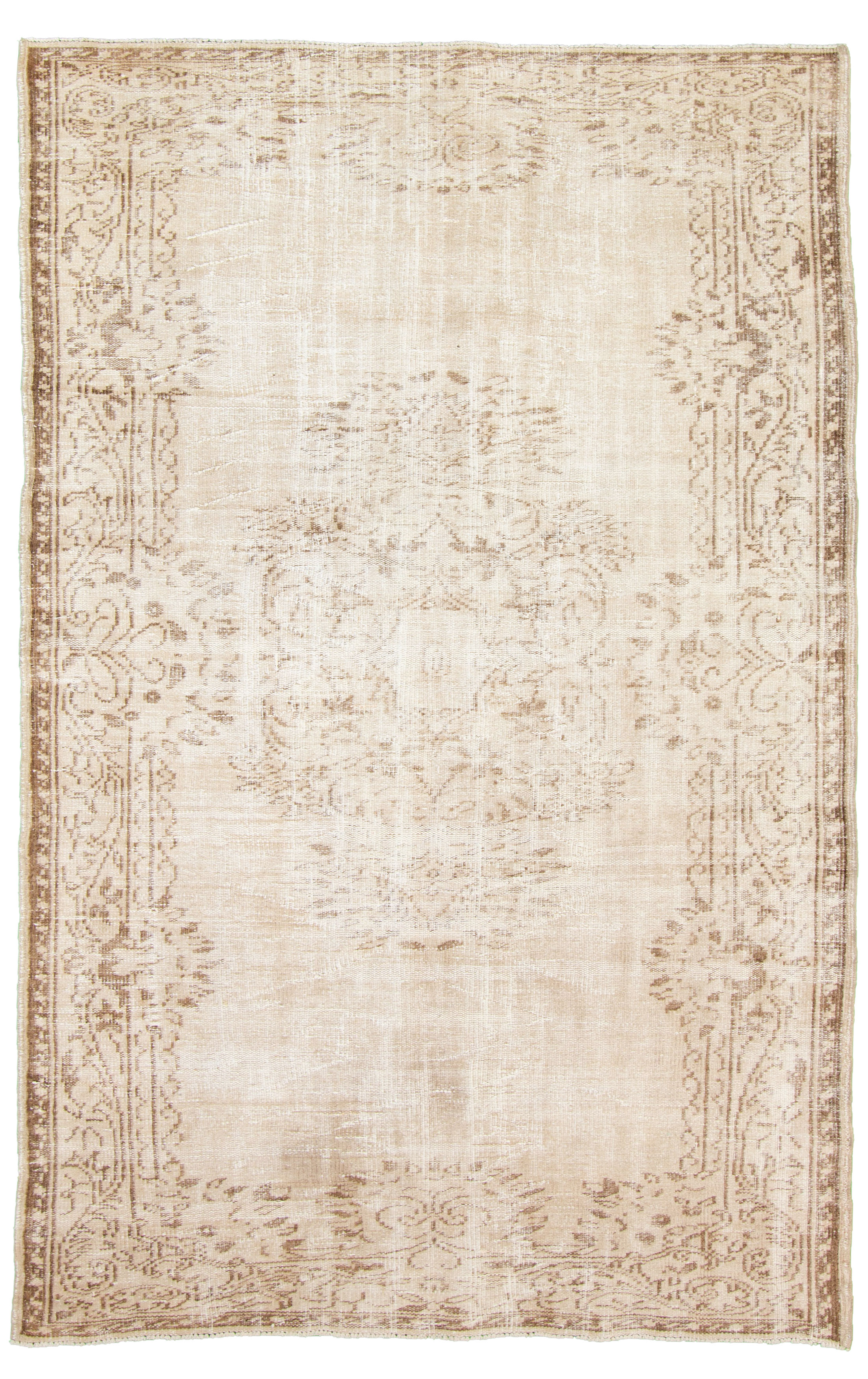 Hand-knotted Antalya Vintage   Rug 8'8" x 5'6" Size: 5'6" x 8'8"  
