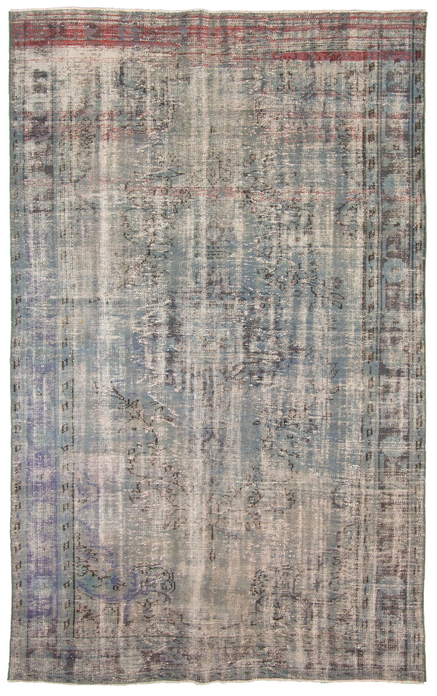 Hand-knotted Antalya Vintage   Rug 6'2" x 9'9" Size: 6'2" x 9'9"  