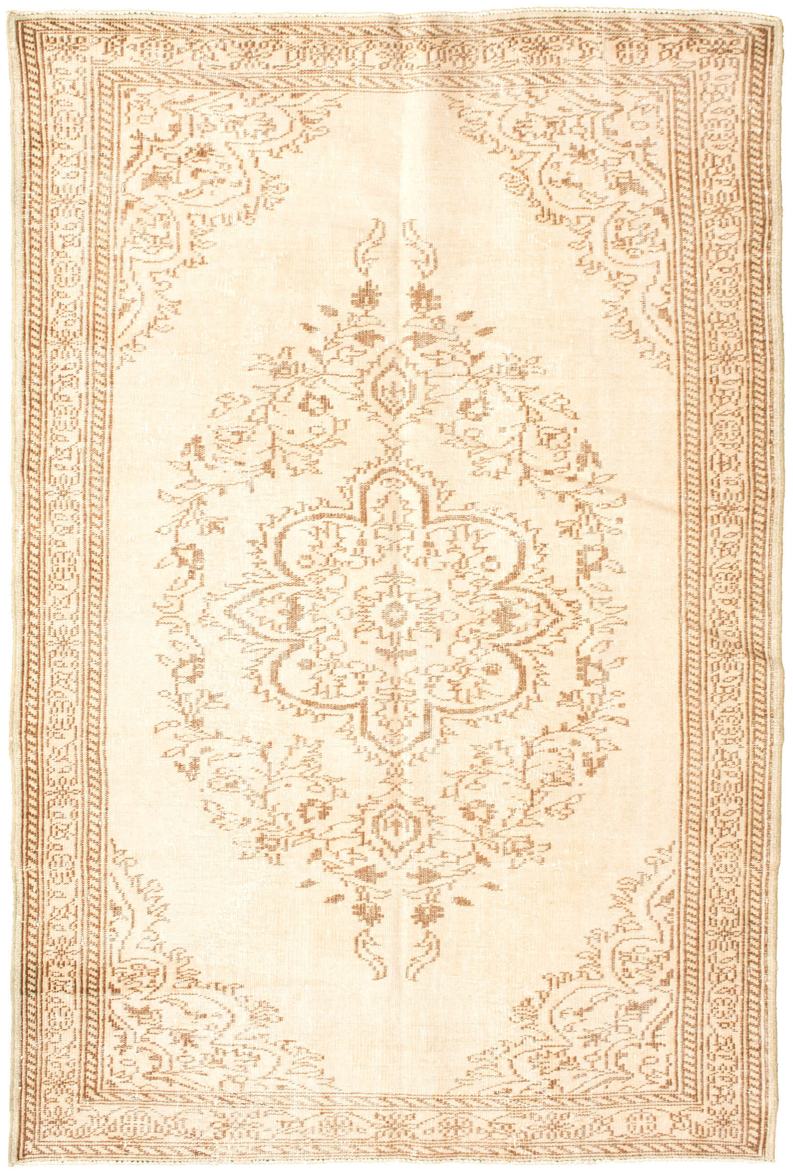 Hand-knotted Antalya Vintage   Rug 8'11" x 6'0" Size: 8'11" x 6'0"  