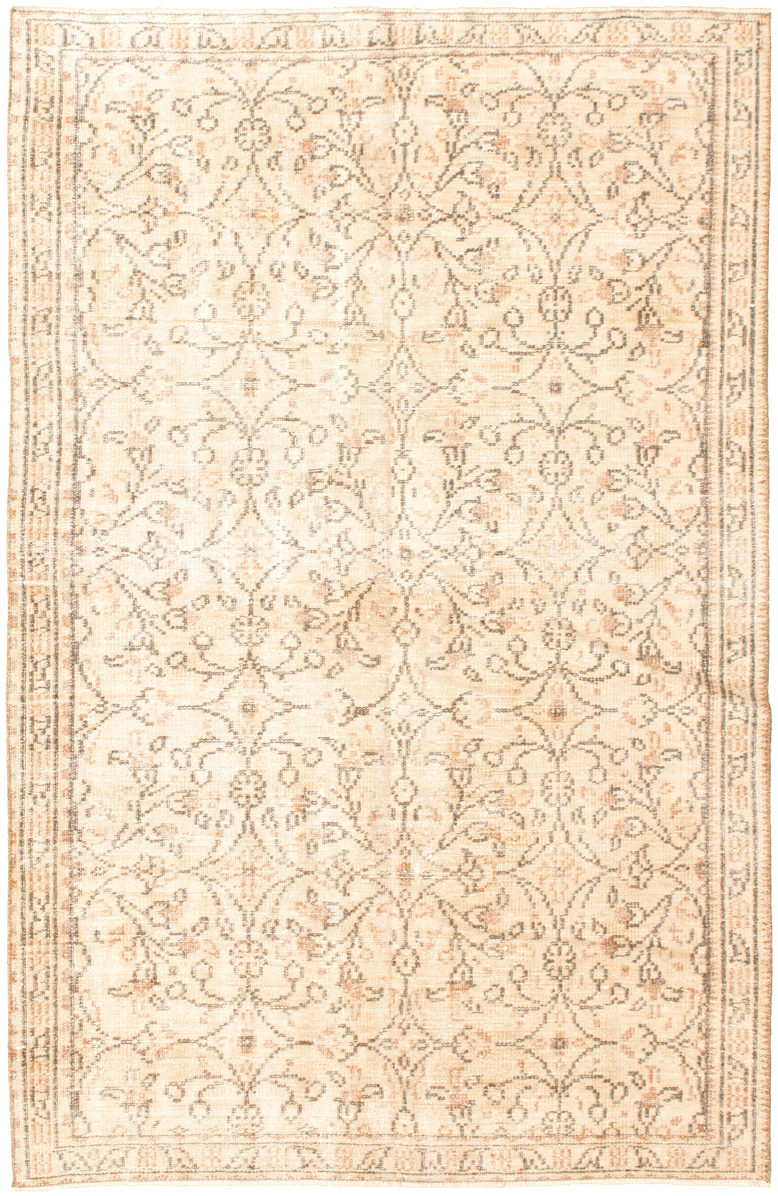 Hand-knotted Antalya Vintage   Rug 8'0" x 5'1" Size: 8'0" x 5'1"  