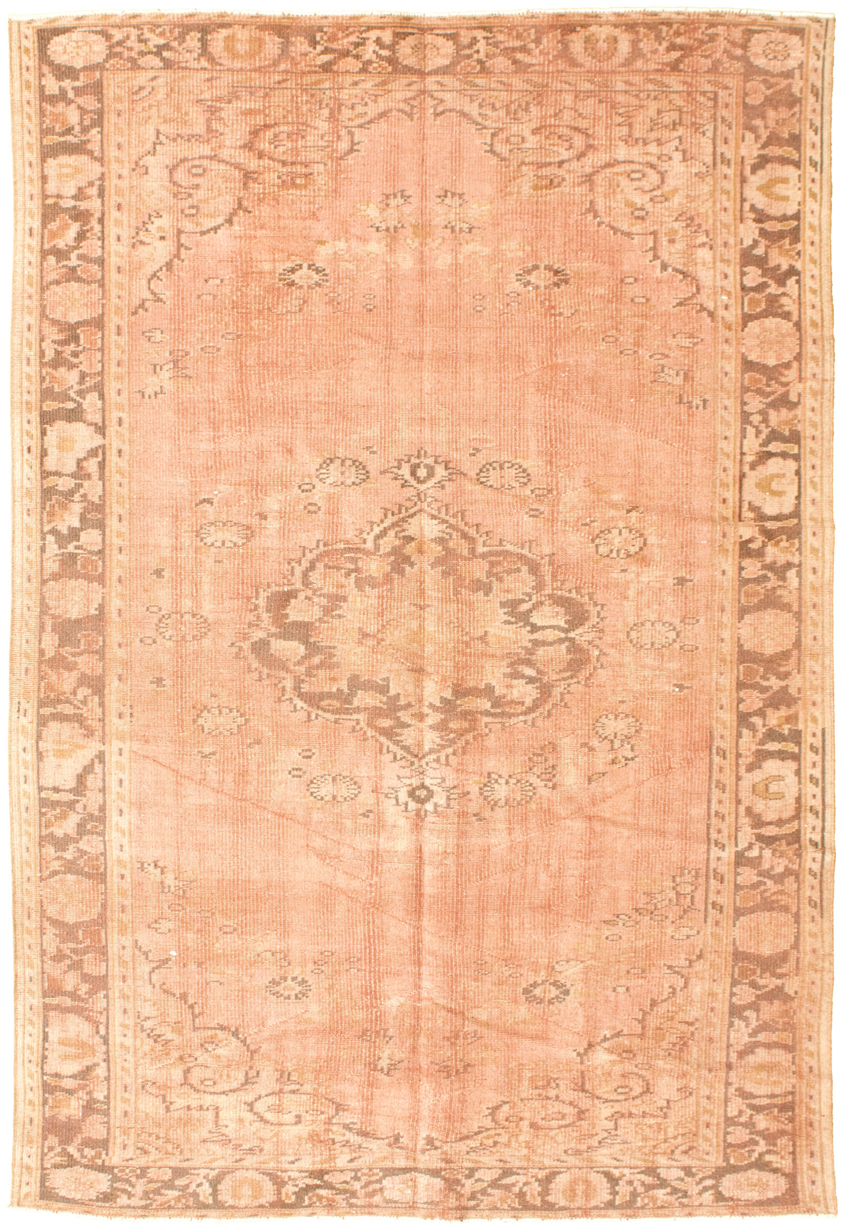 Hand-knotted Antalya Vintage   Rug 8'10" x 5'7" Size: 8'10" x 5'7"  